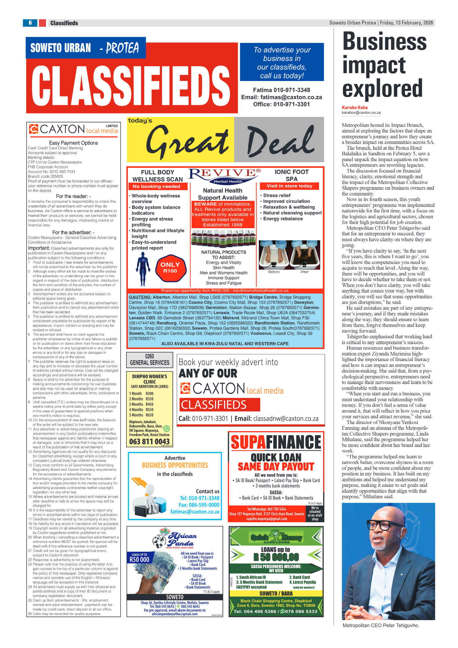 Protea: 13 February 2026 page 6