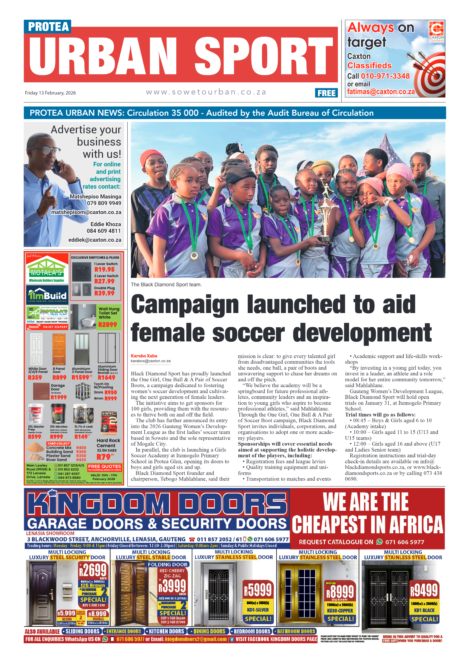 Protea: 13 February 2026 page 8