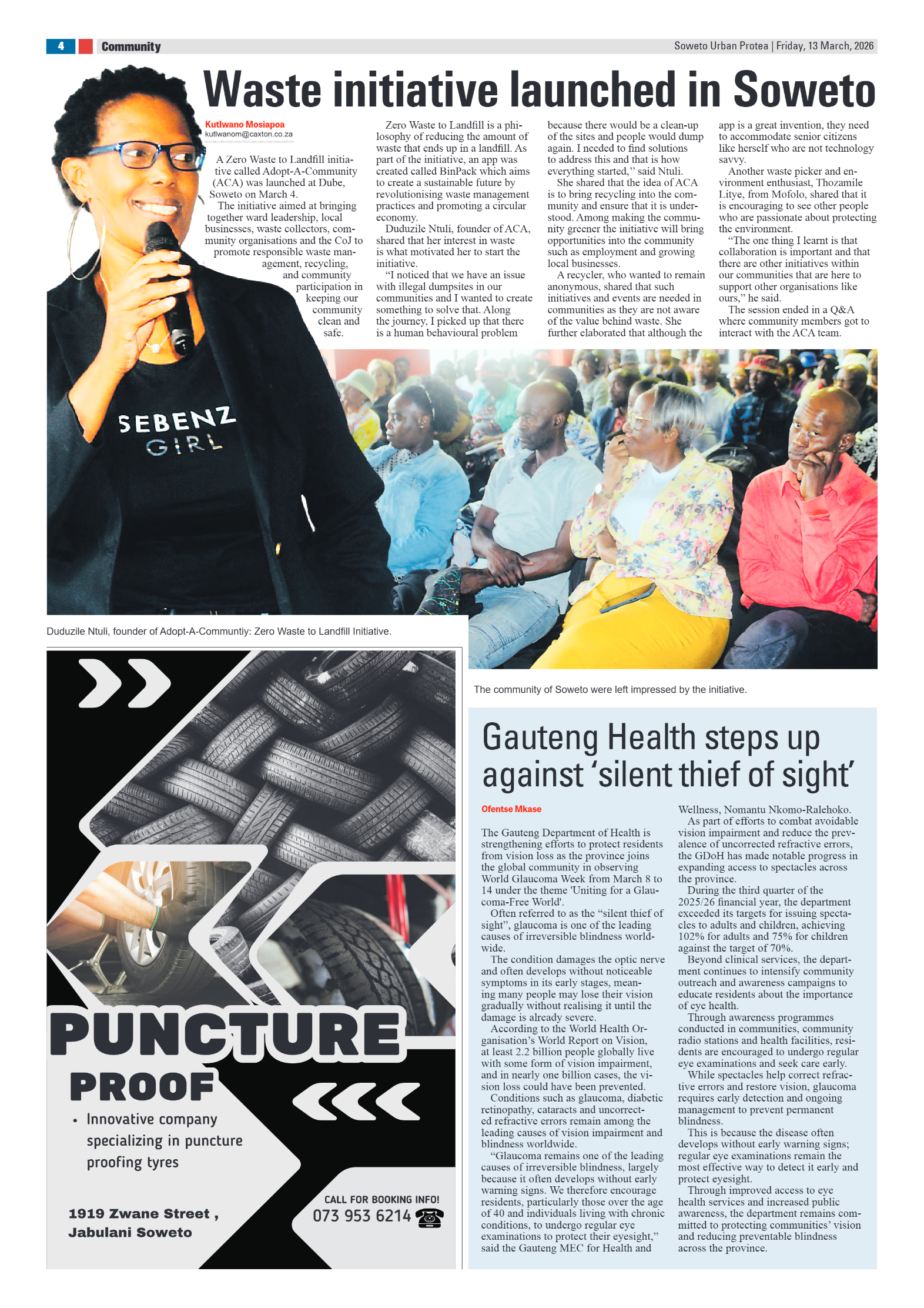 Protea: 13 March 2026 page 4