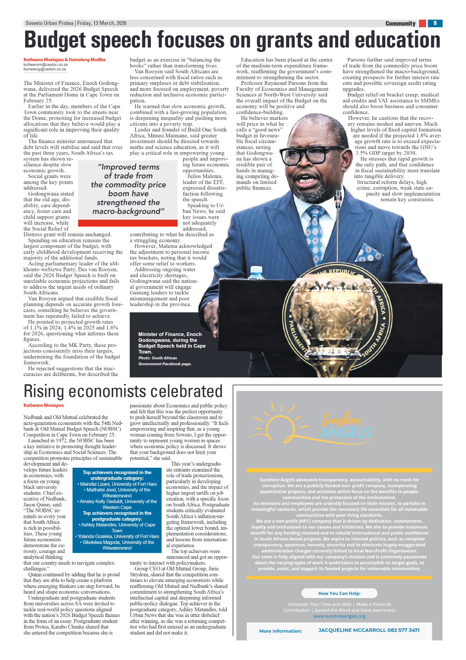 Protea: 13 March 2026 page 5