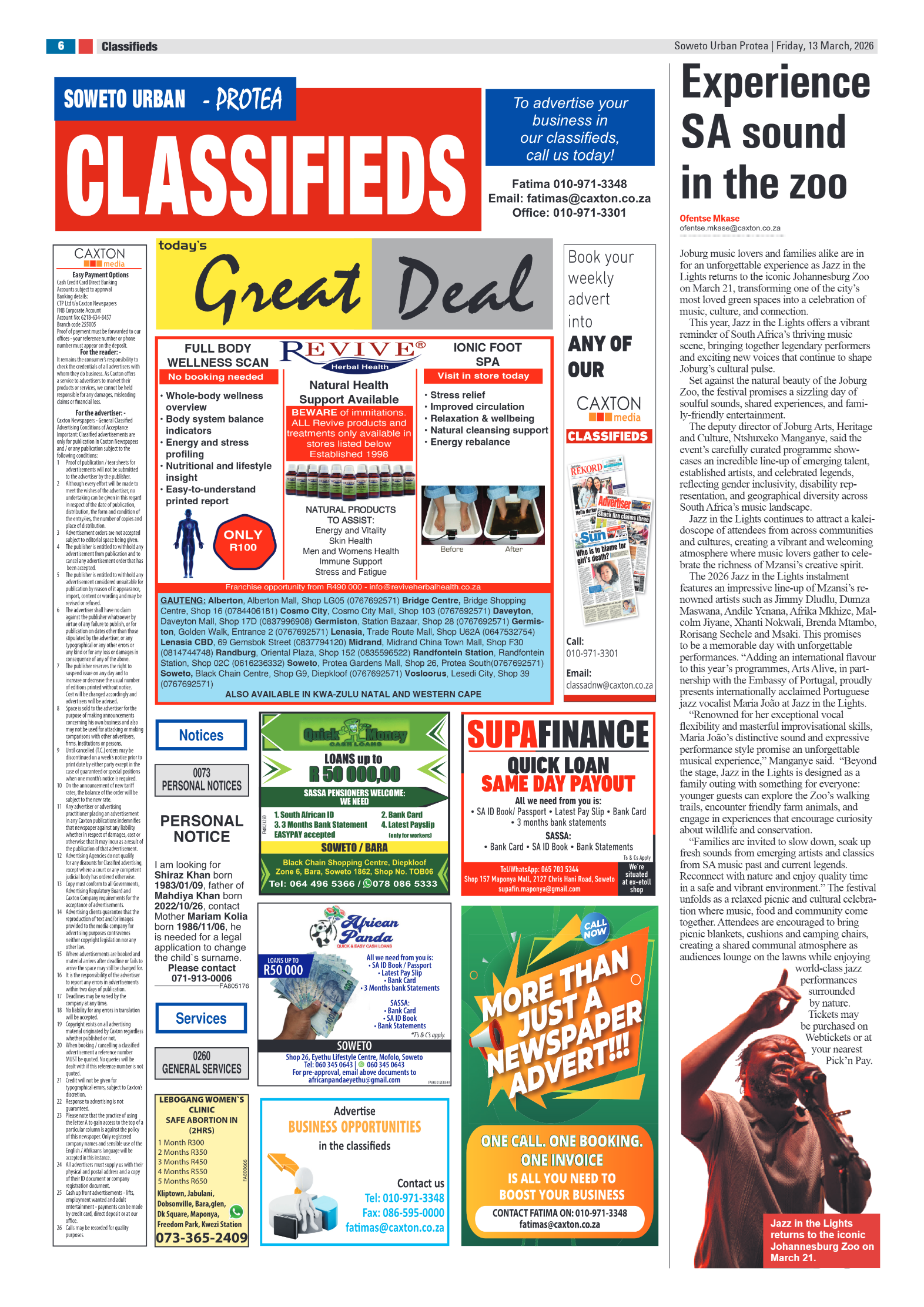 Protea: 13 March 2026 page 6