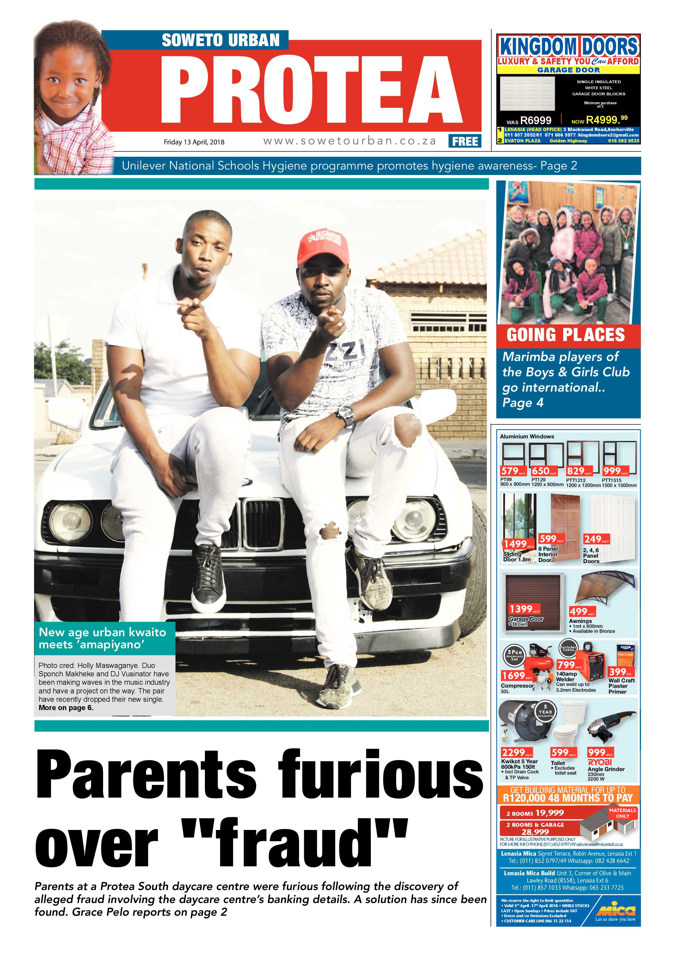 Protea – April 13, 2018 issue page 1