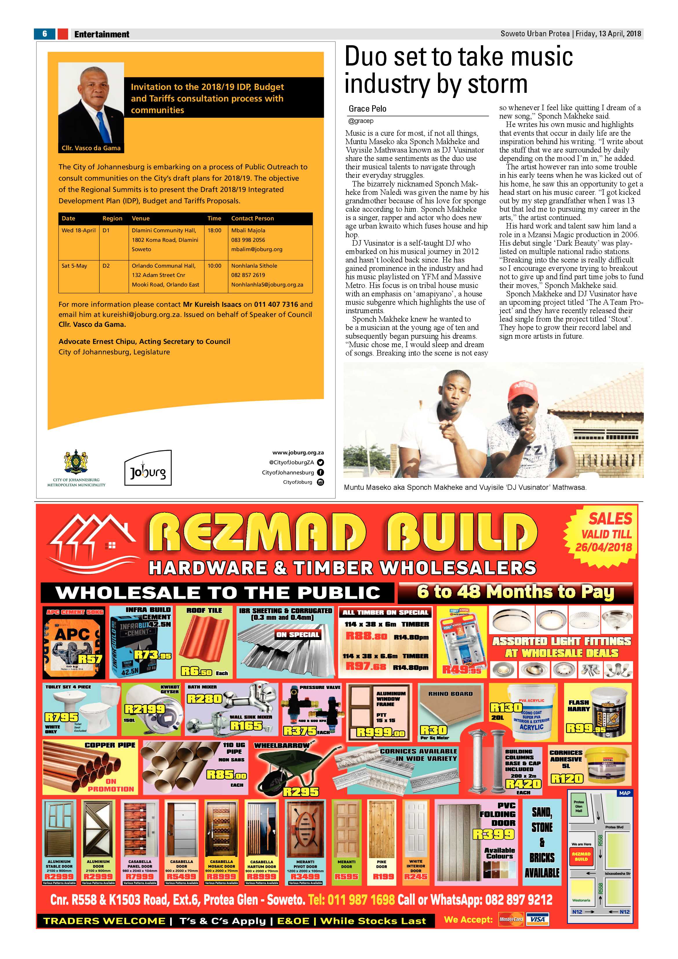 Protea – April 13, 2018 issue page 6