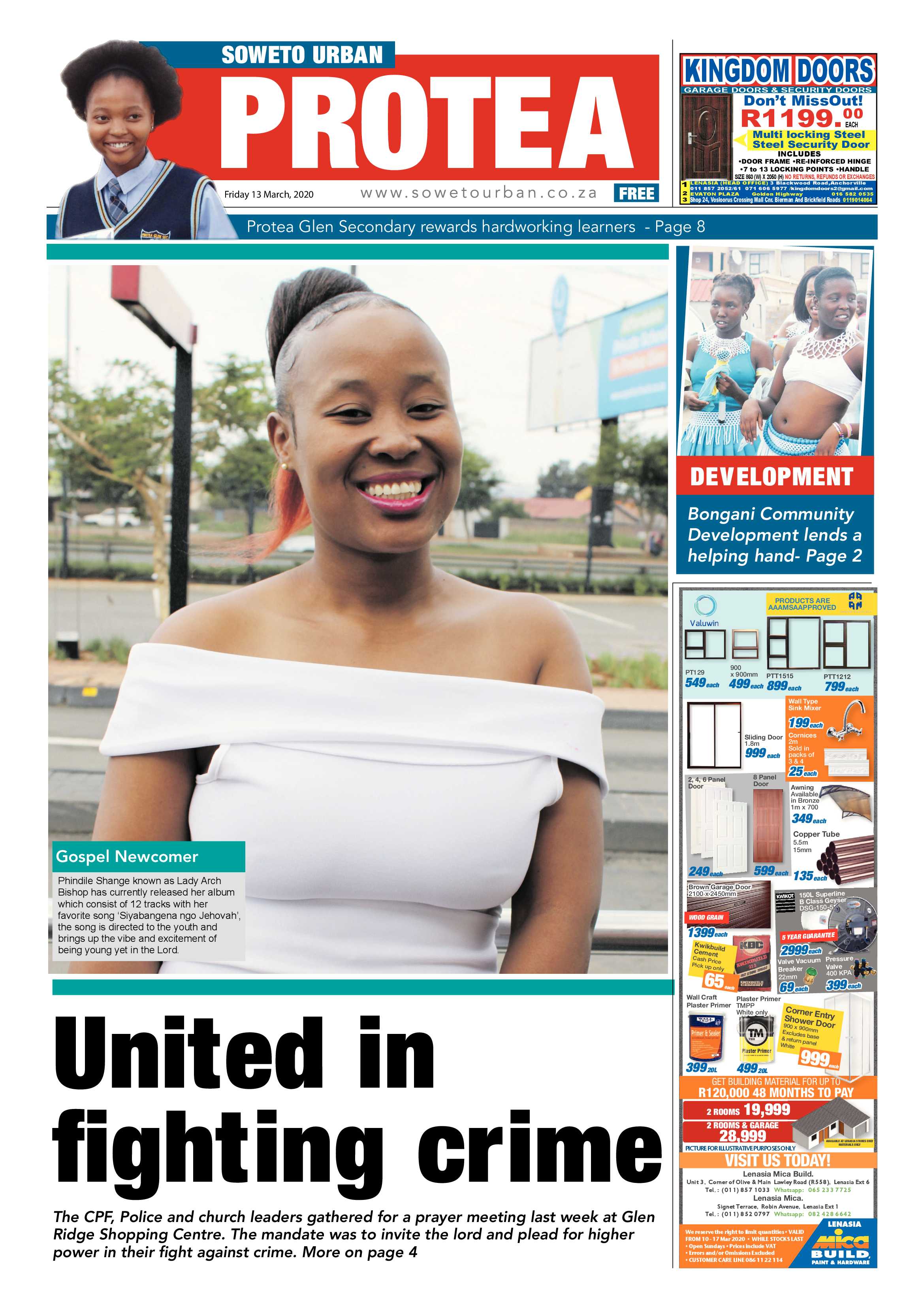 Protea March 13, 2020 page 1