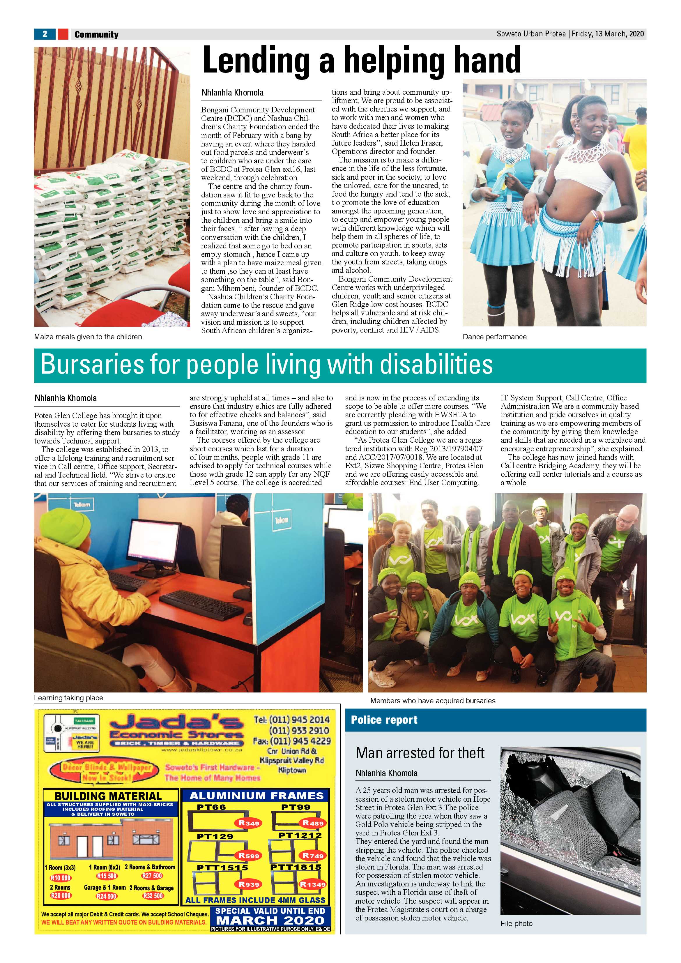 Protea March 13, 2020 page 2