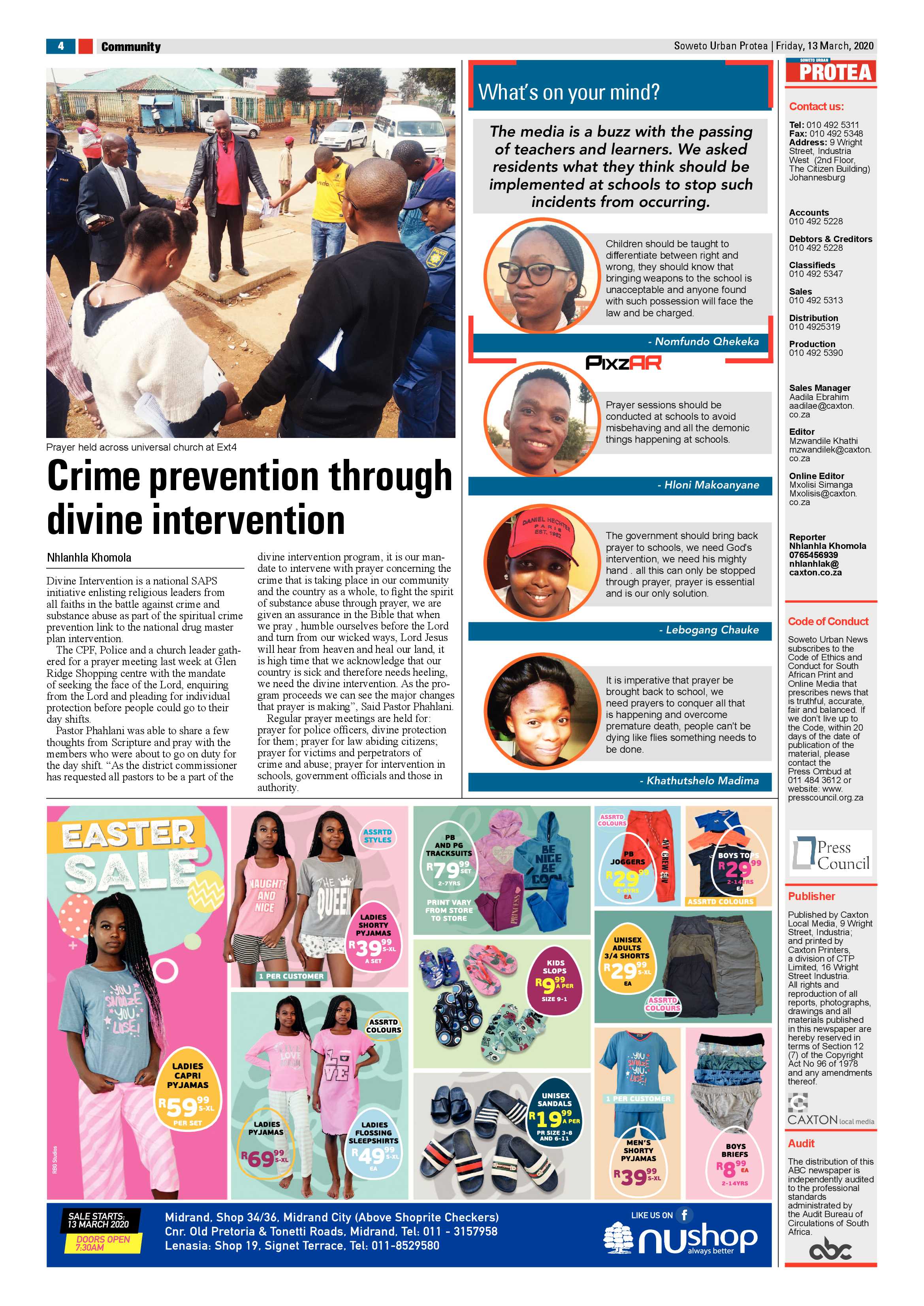 Protea March 13, 2020 page 4