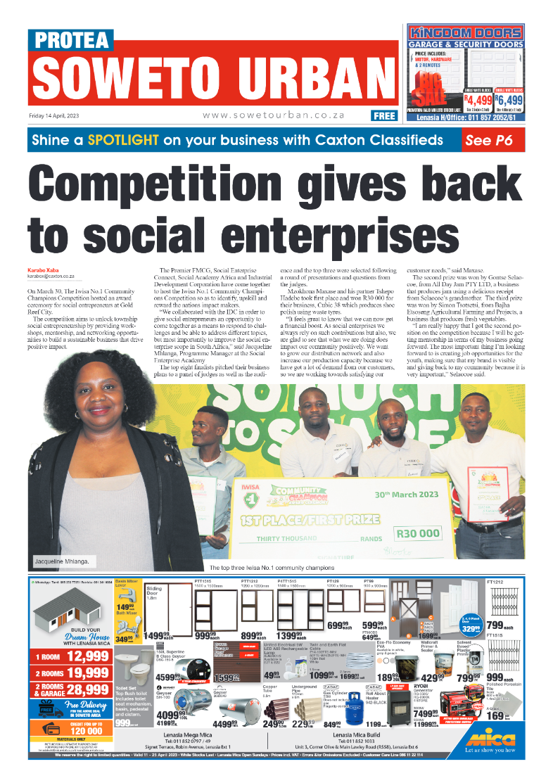 Protea: 14 April 2023 page 1