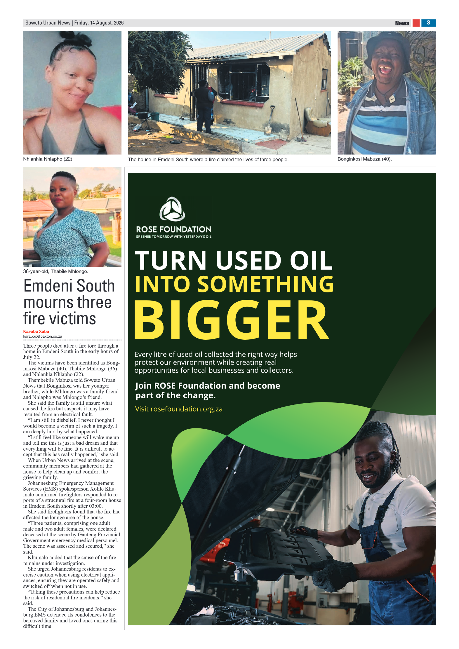 Protea 14 August 2026 page 3
