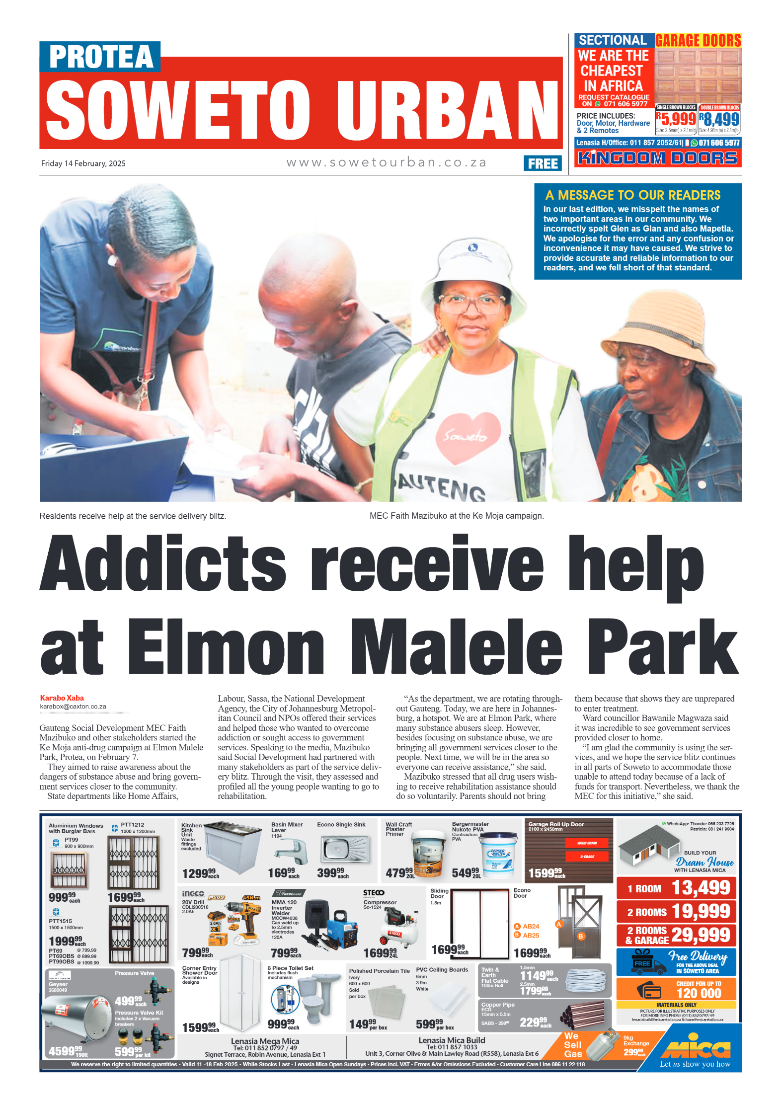 Protea: 14 February 2025 page 1