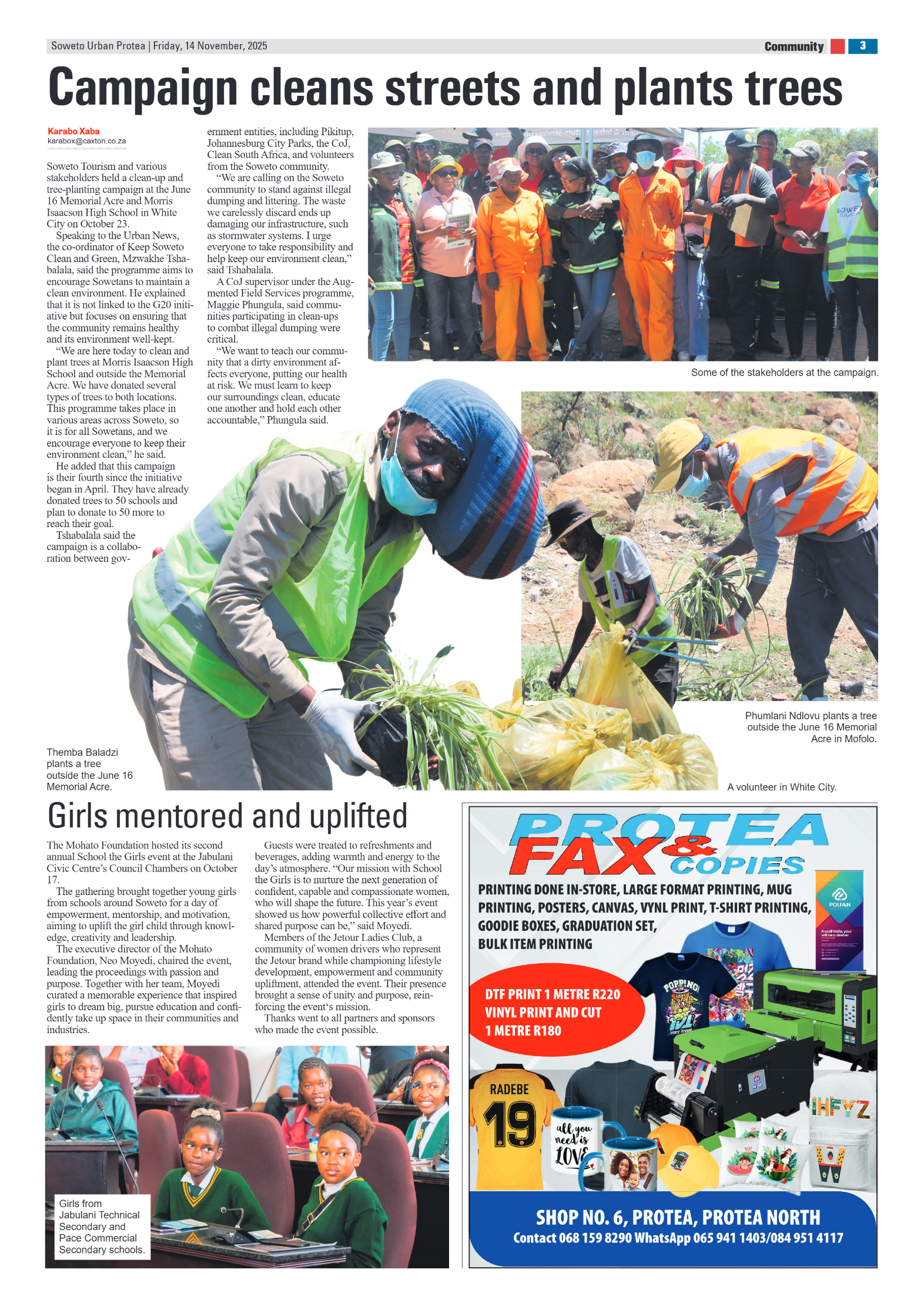 Protea: 14 November 2025 page 3