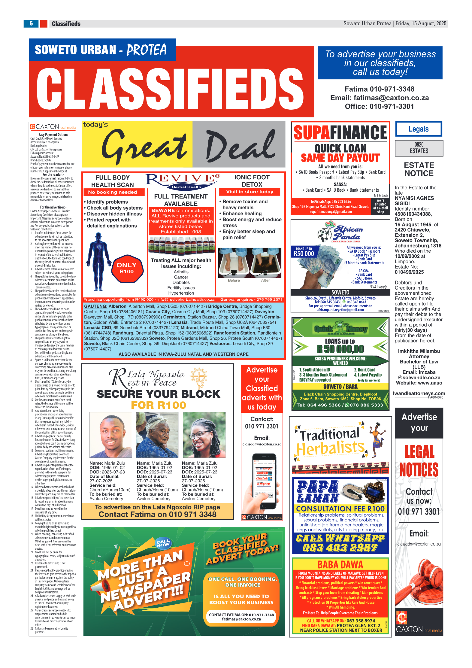 Protea: 15 August 2025 page 6