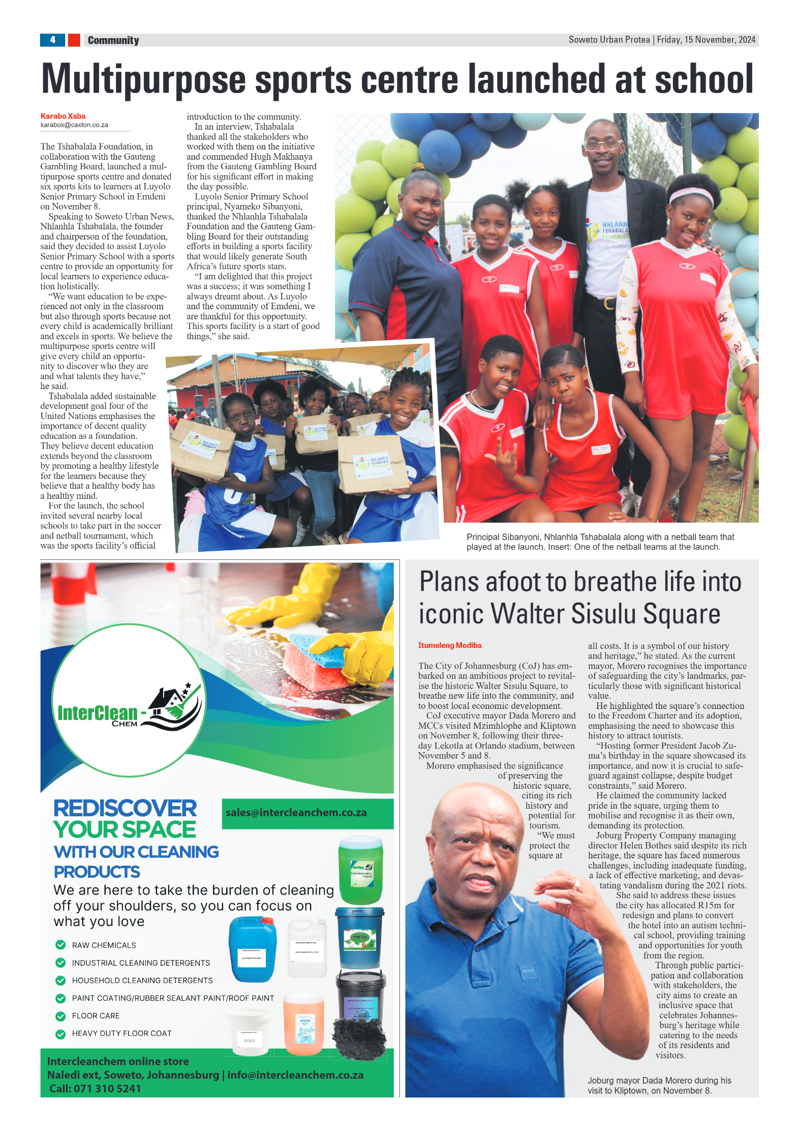 Protea: 15 November 2024 page 4