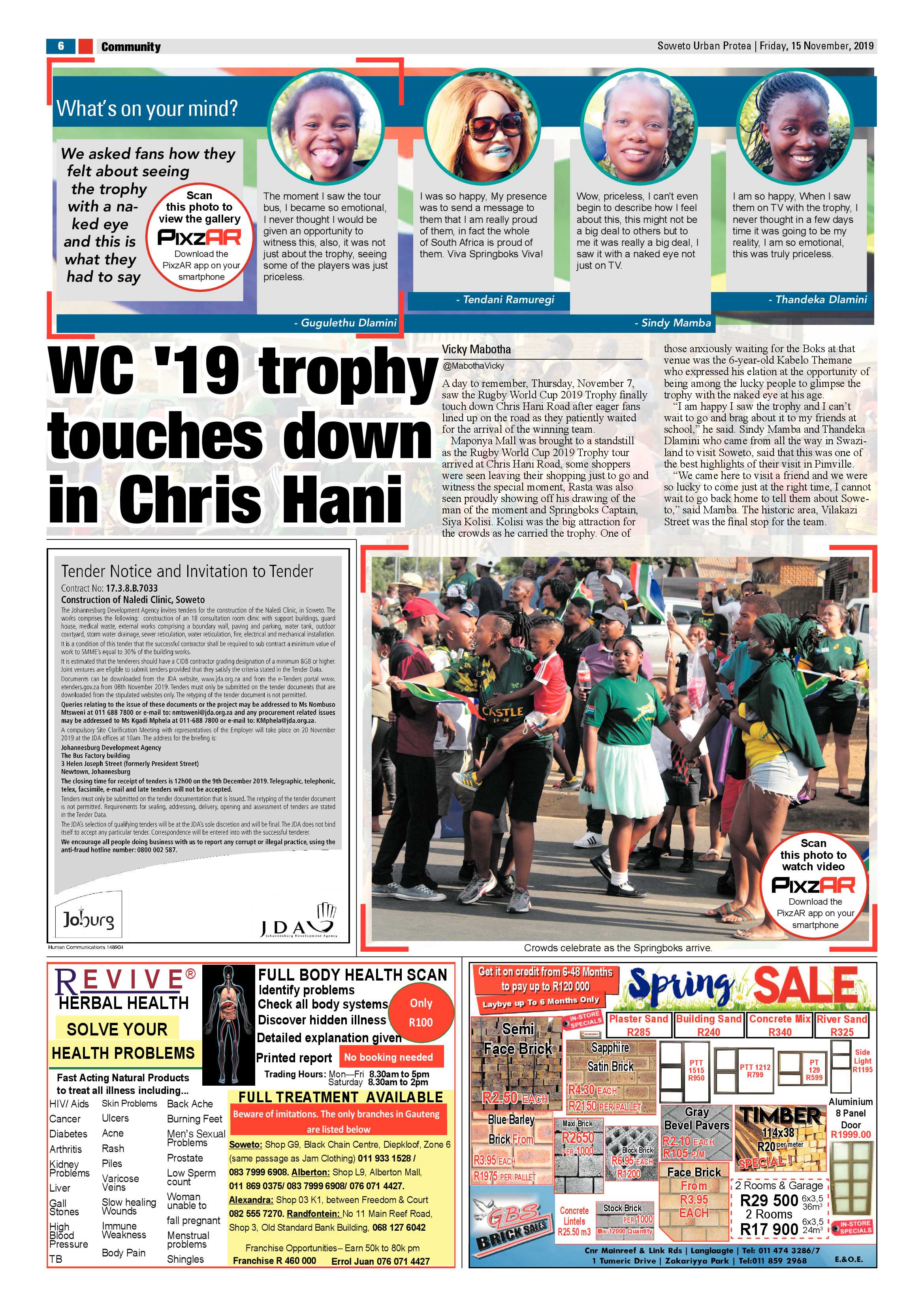 Protea News – November 15, 2019 page 6