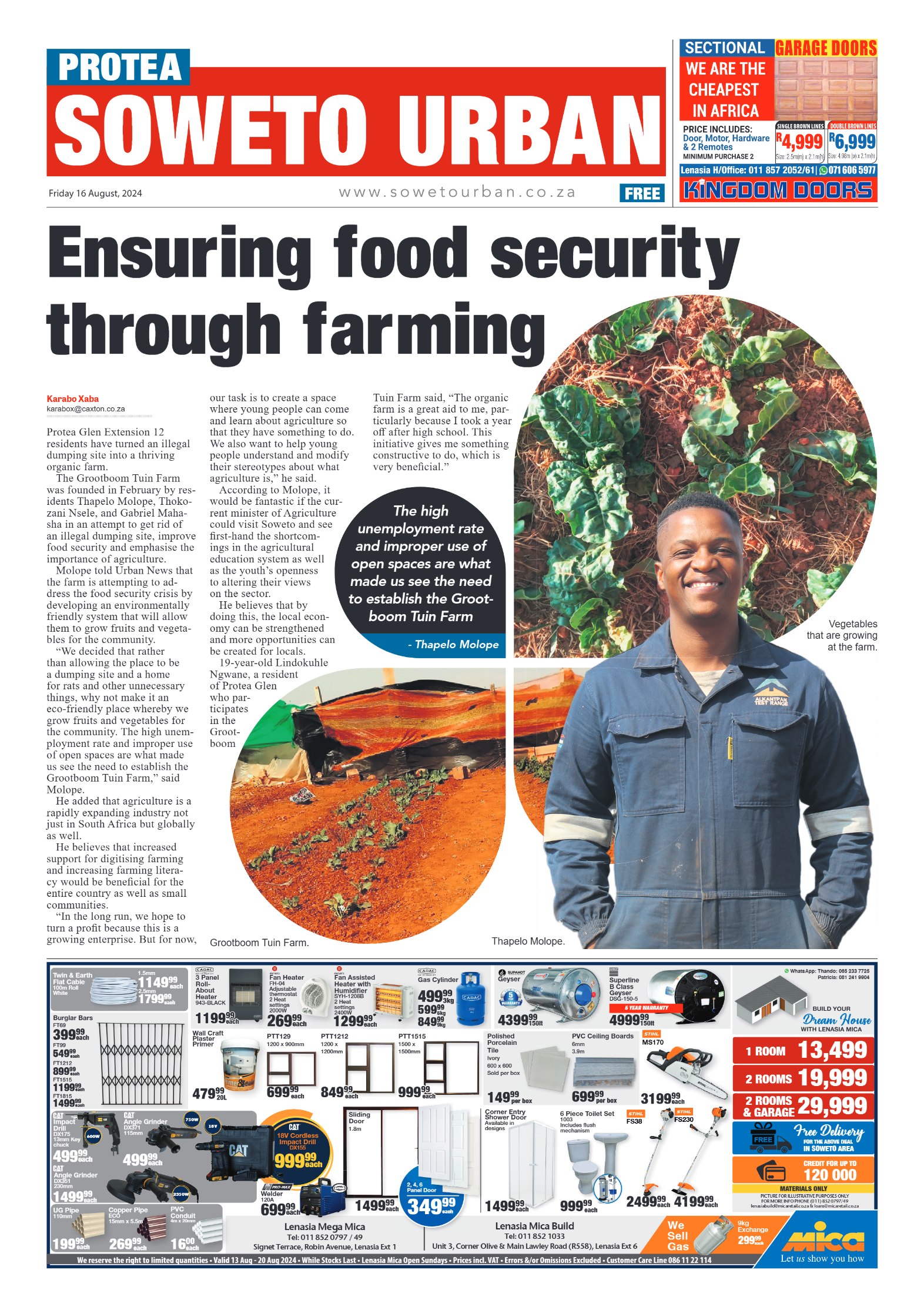 Protea: 16 August 2024 page 1