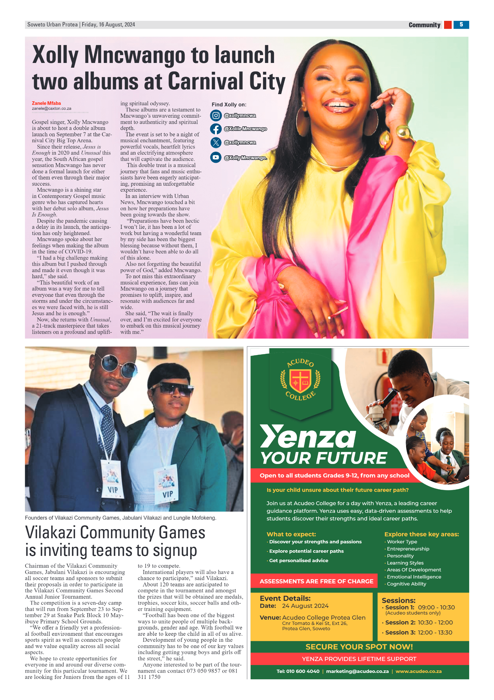 Protea: 16 August 2024 page 5