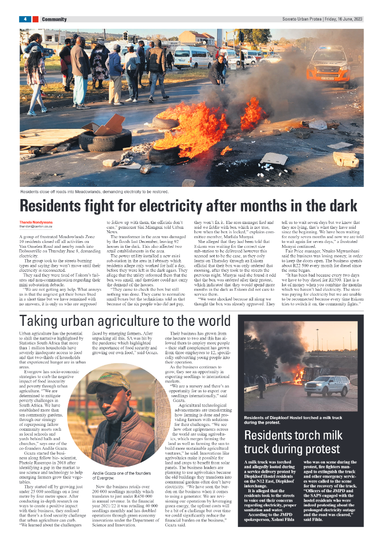 Protea: 16 June 2023 page 4