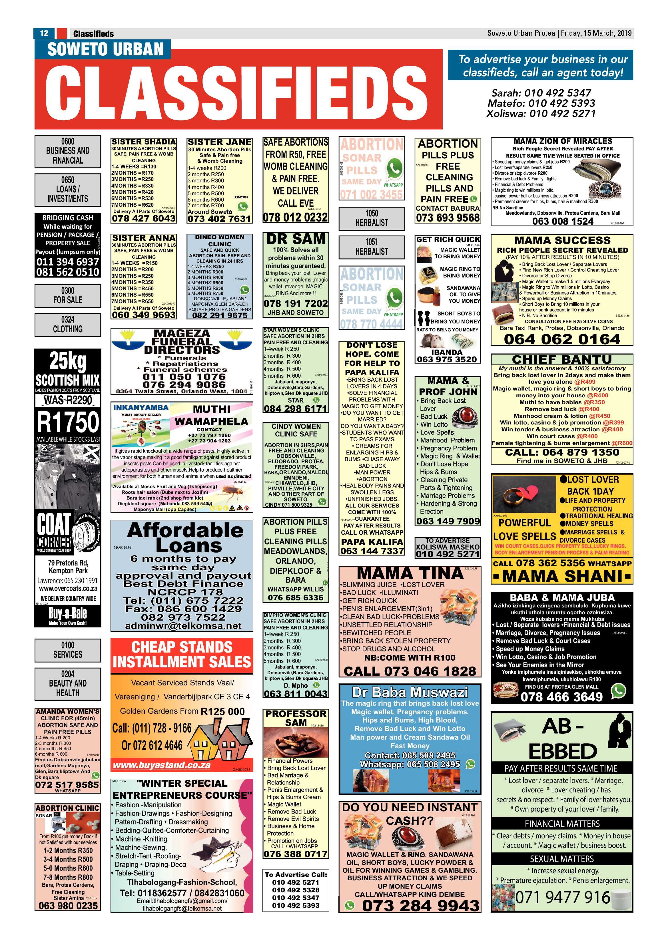 Protea News – March 16 , 2019 page 12