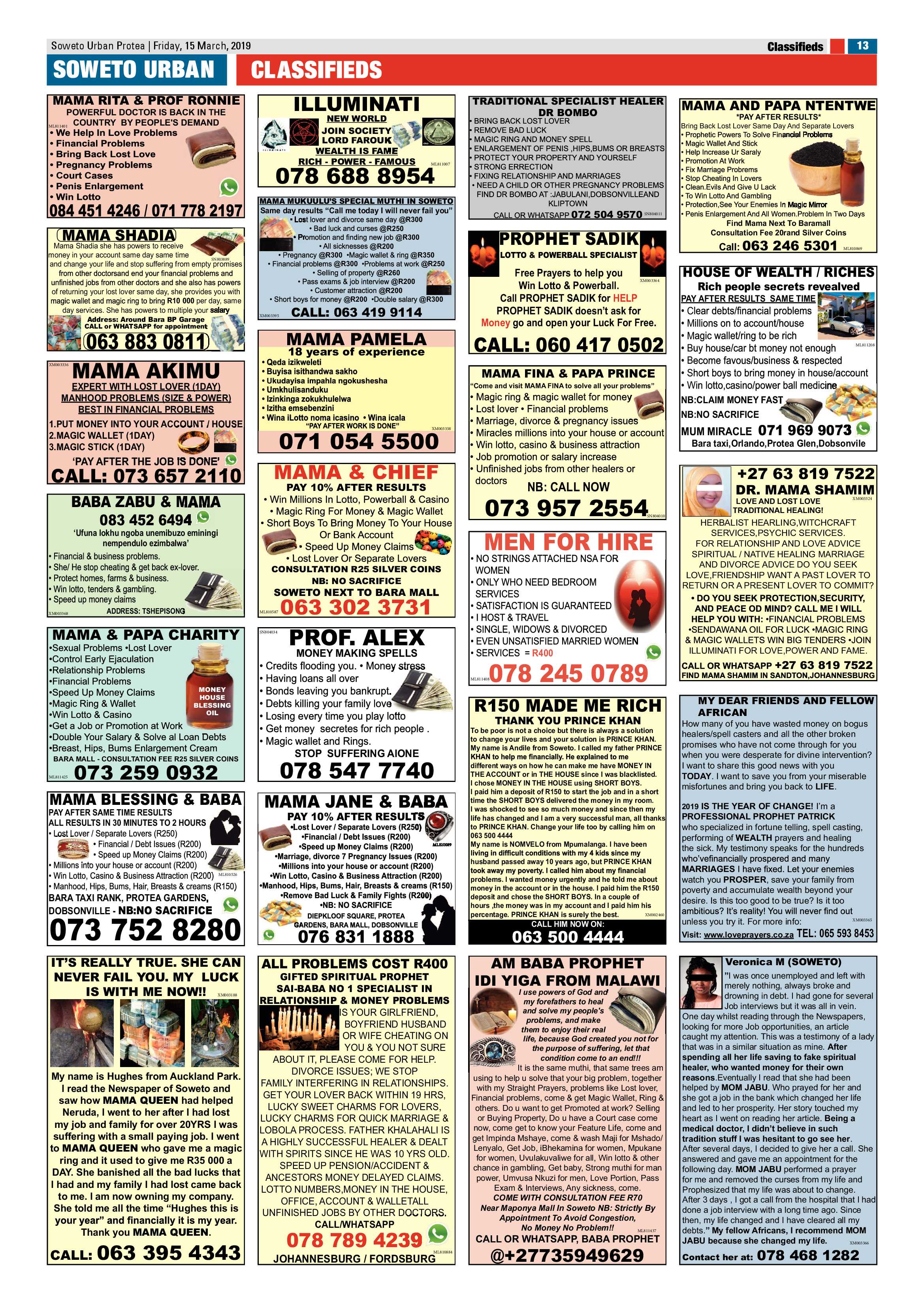 Protea News – March 16 , 2019 page 13