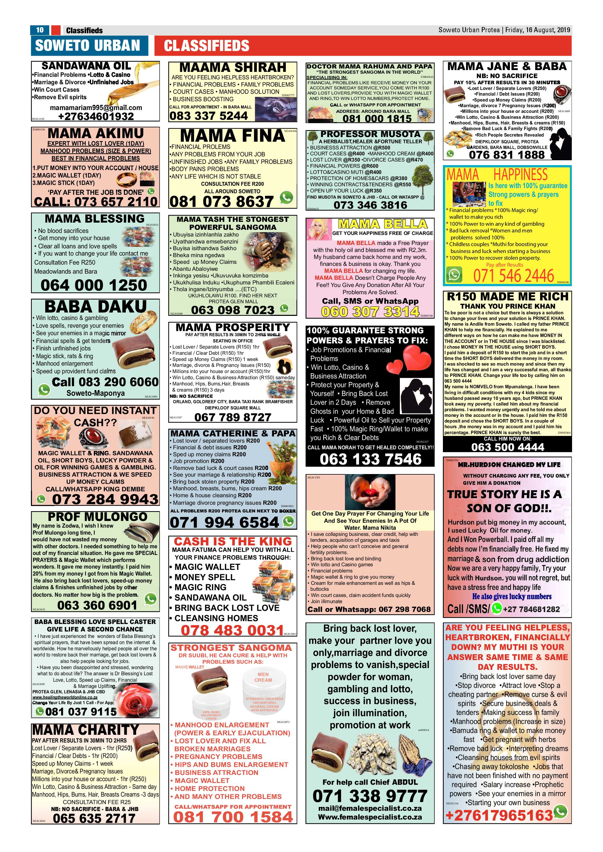 Protea News – August 16, 2019 page 10