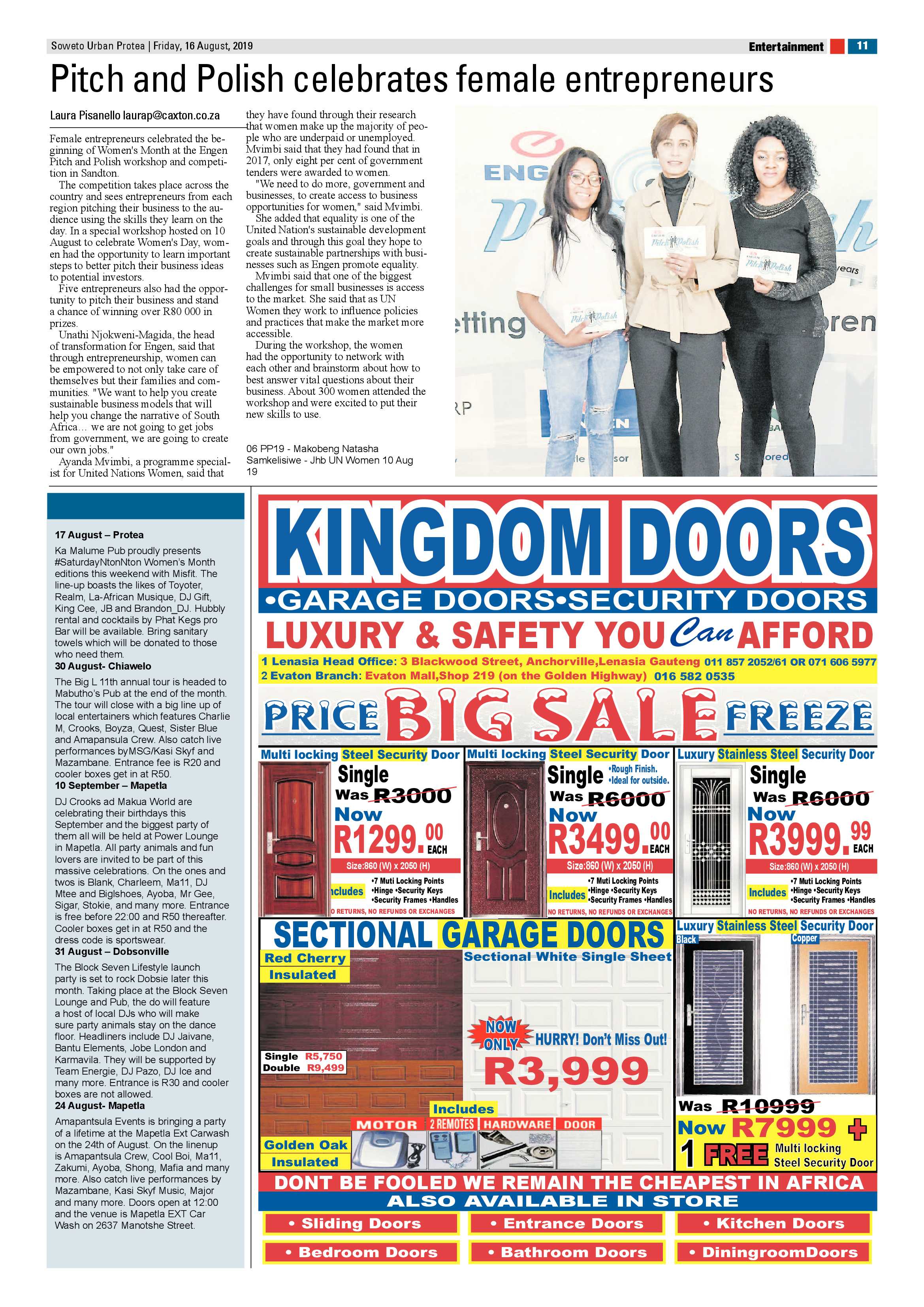 Protea News – August 16, 2019 page 11