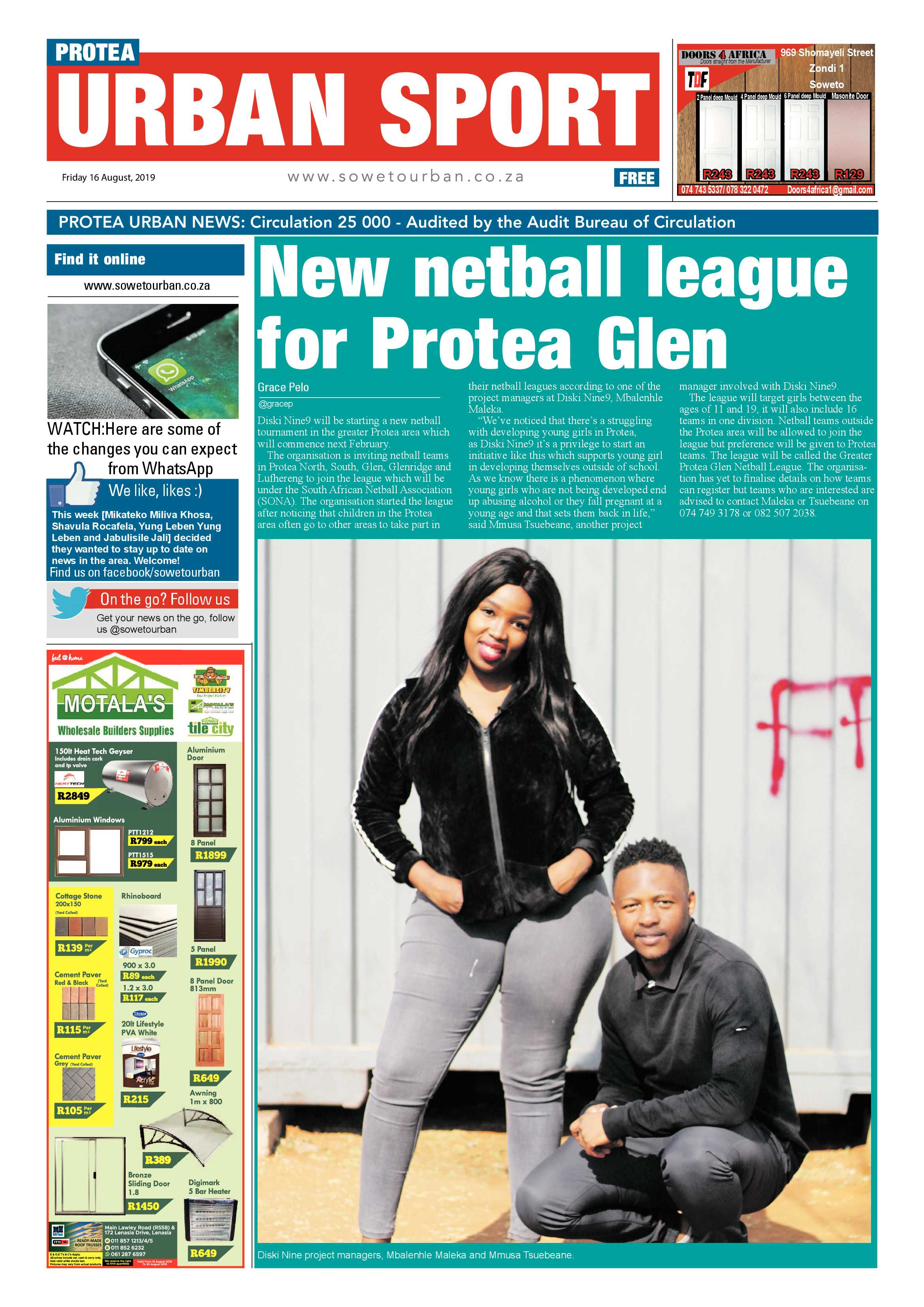 Protea News – August 16, 2019 page 12