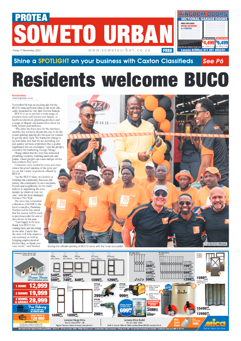 Protea: 17 November 2023 page 1
