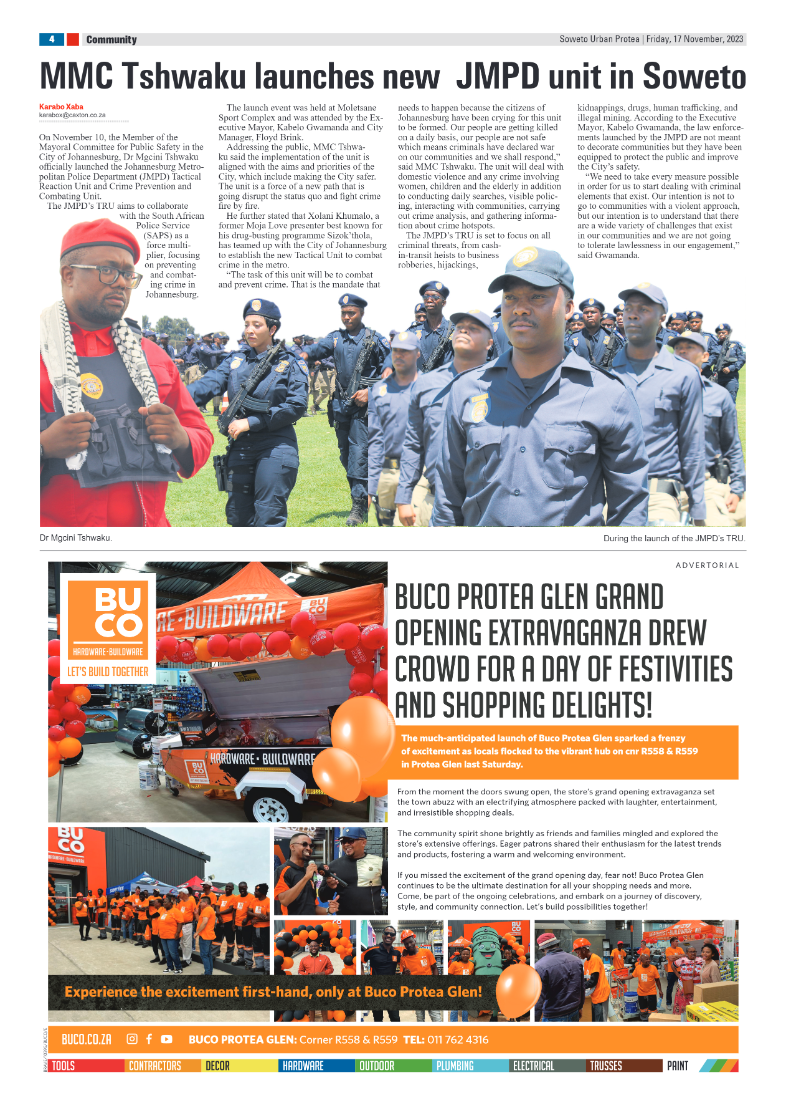 Protea: 17 November 2023 page 4