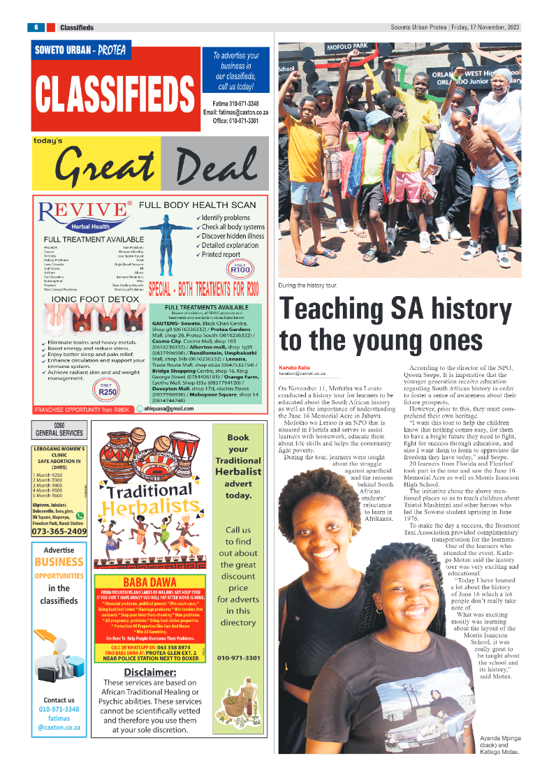 Protea: 17 November 2023 page 6