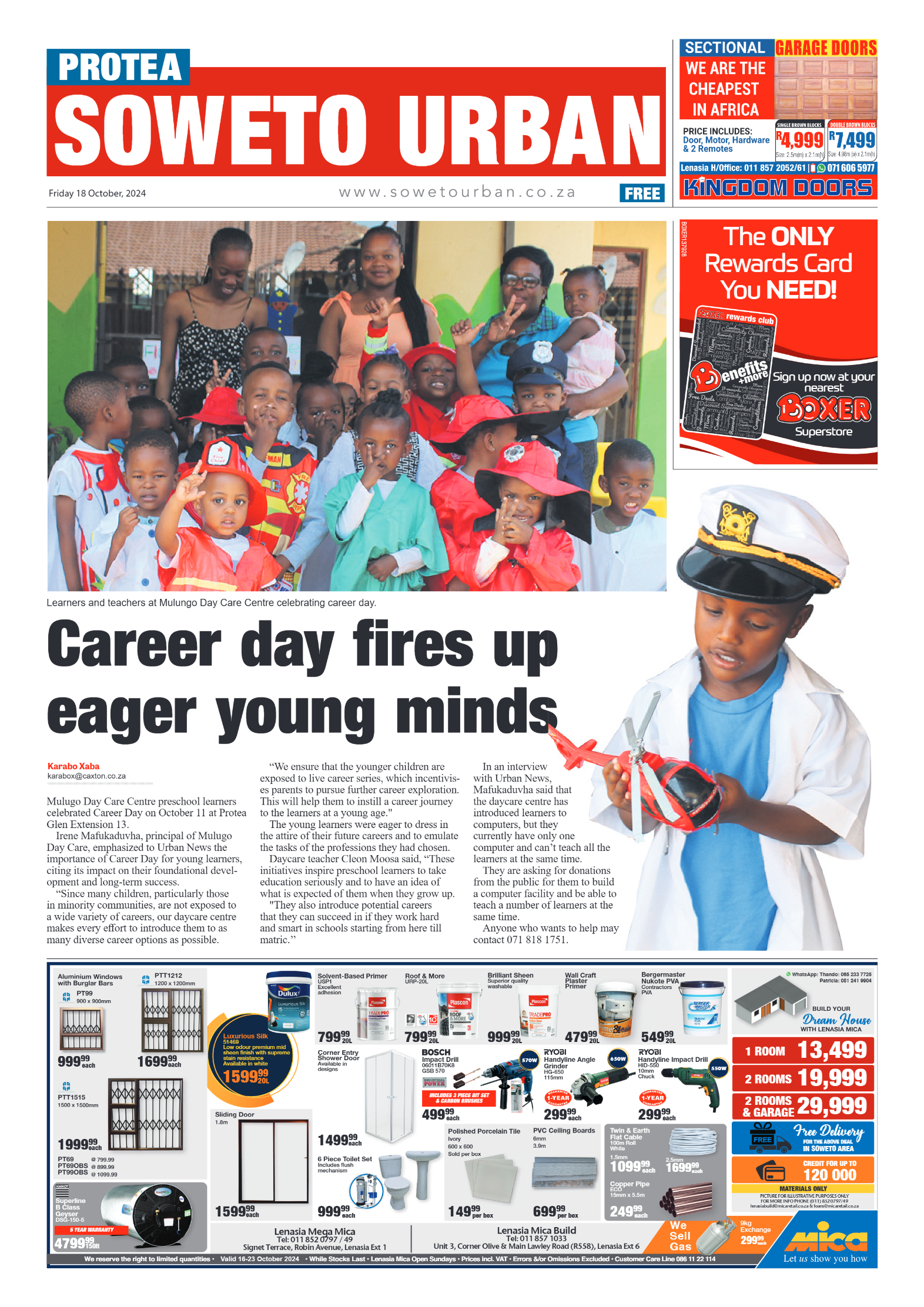 Protea: 18 October 2024 page 1
