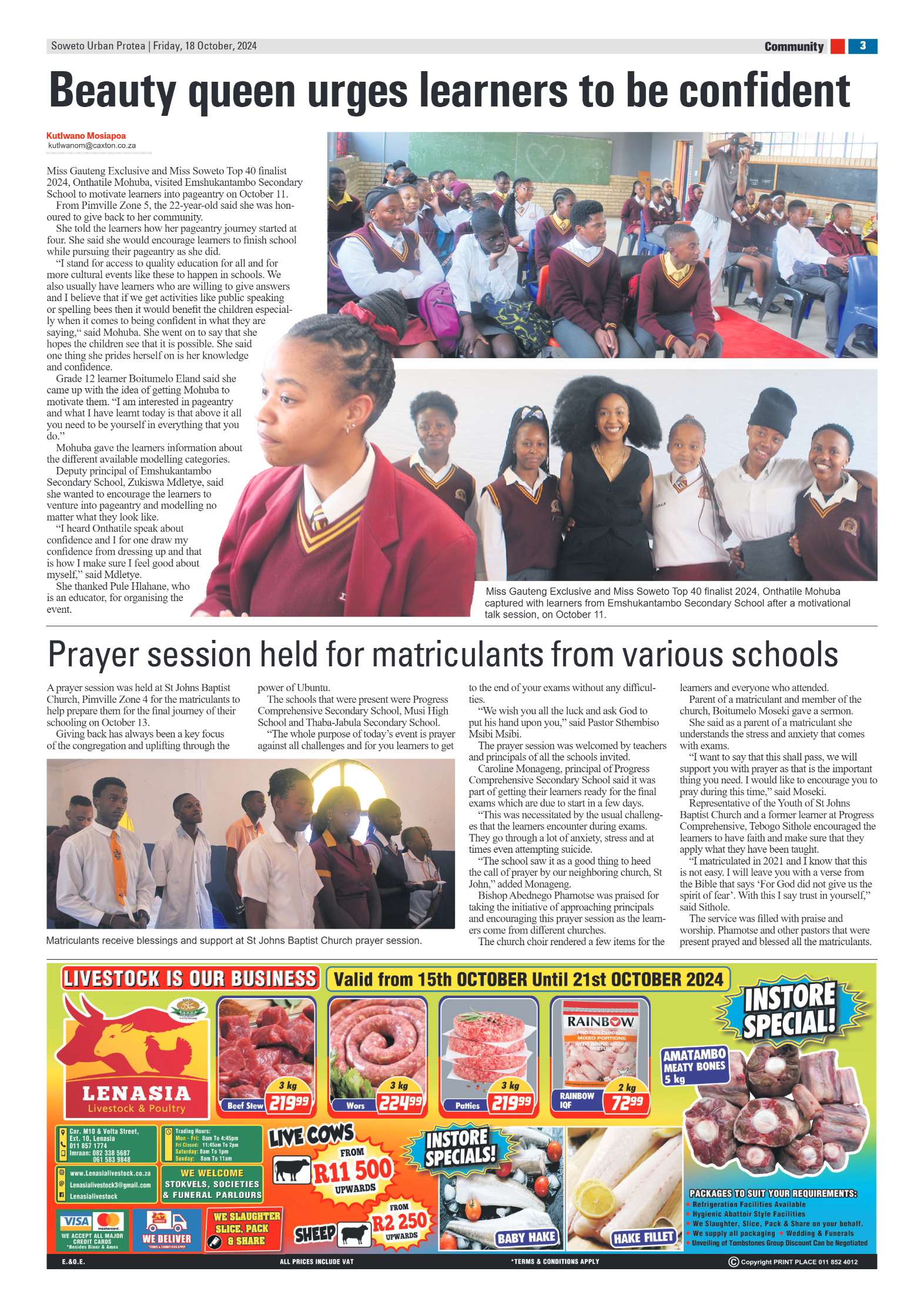 Protea: 18 October 2024 page 3