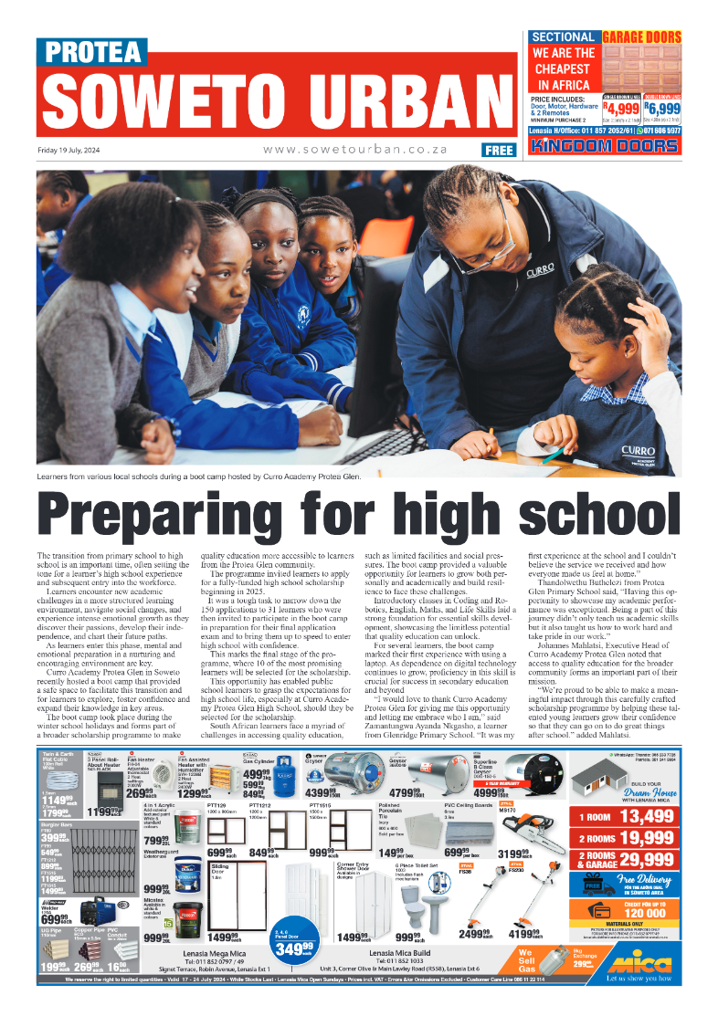 Protea: 19 July 2024 page 1