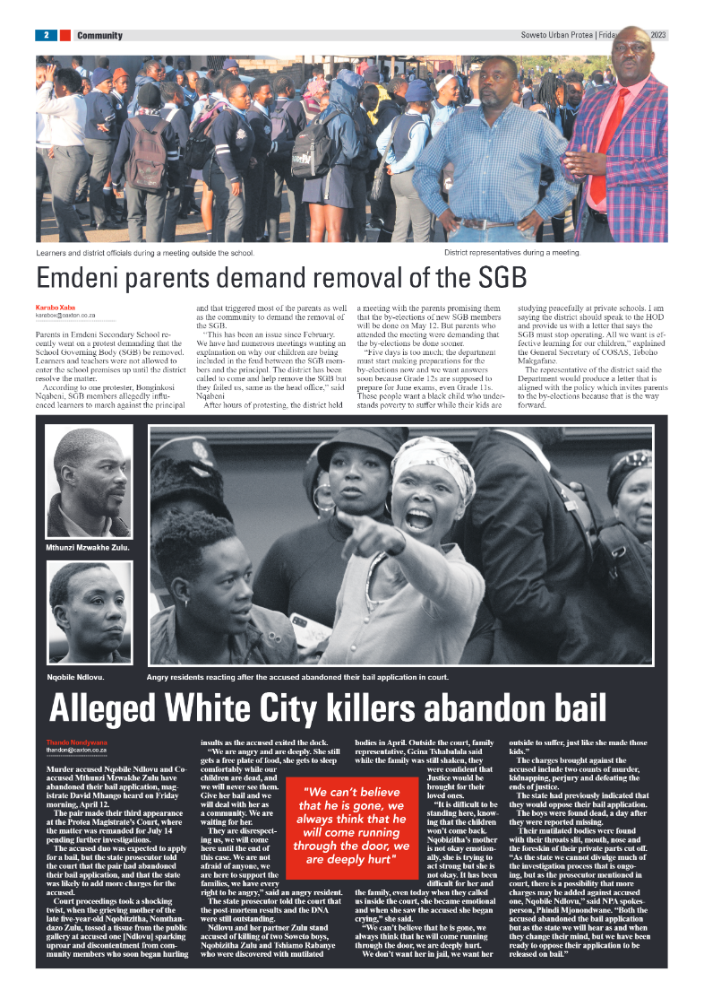 Protea: 19 May 2023 page 2