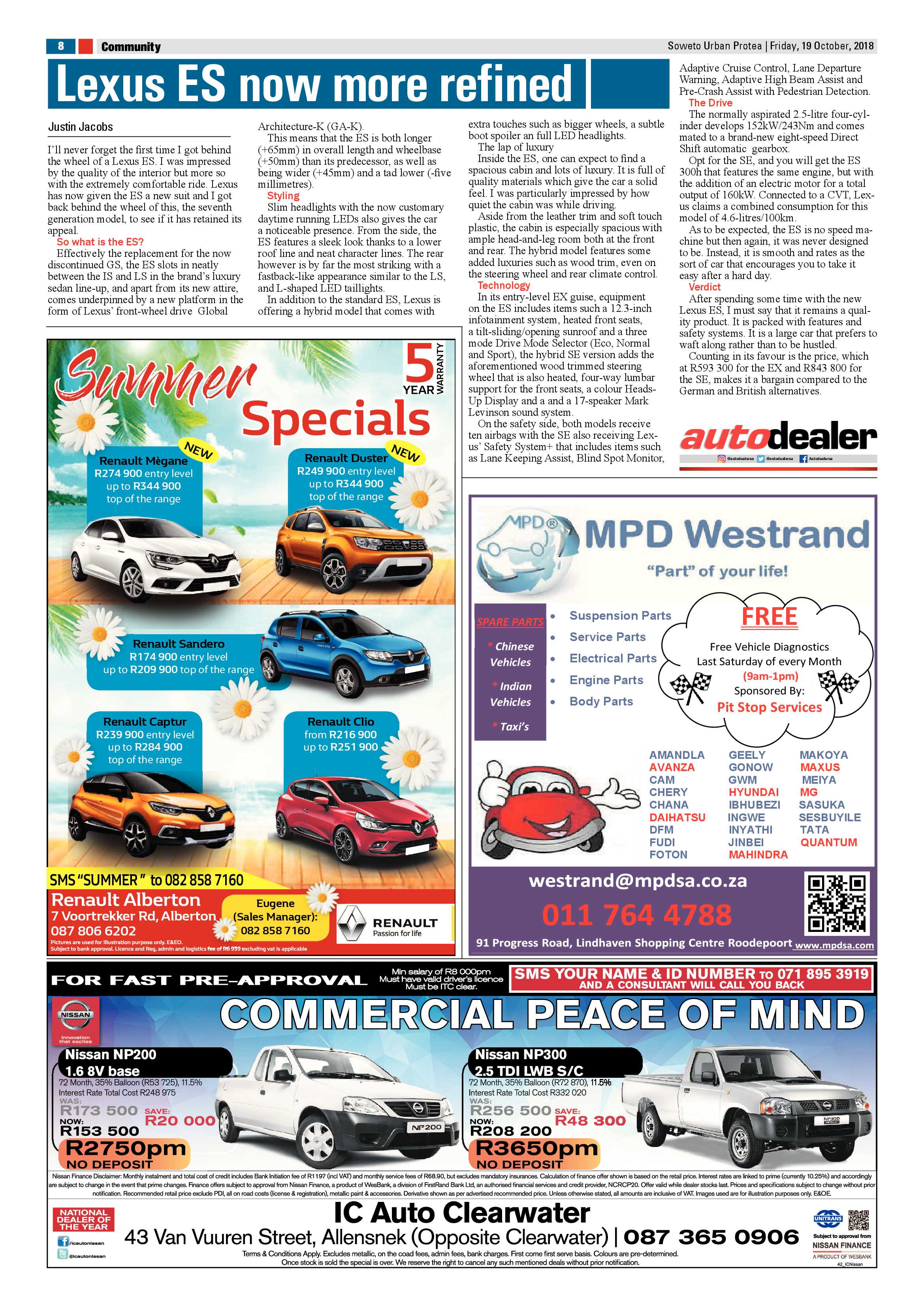 Protea – October 19, 2018 issue page 8