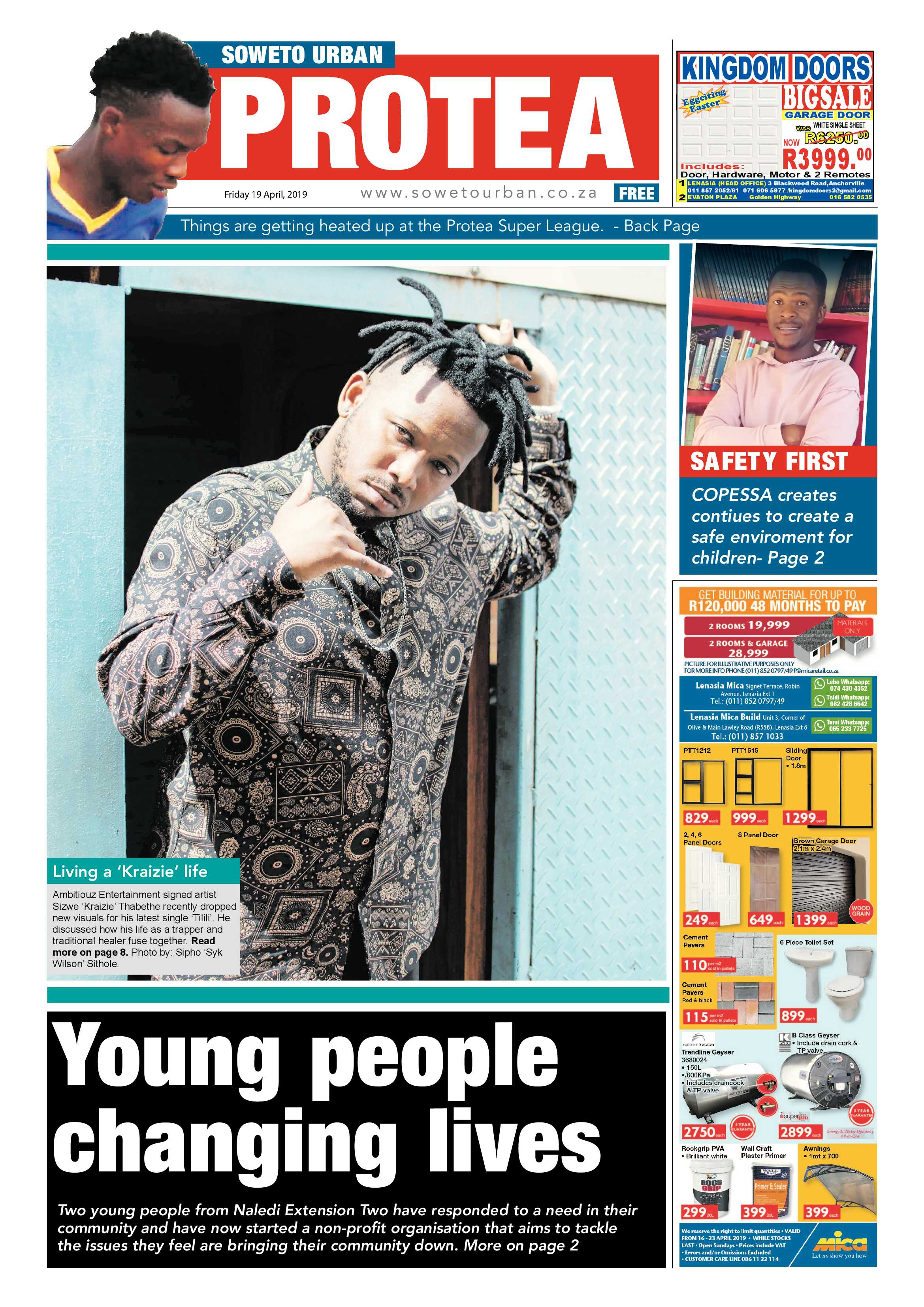 Protea News – April 19 , 2019 page 1