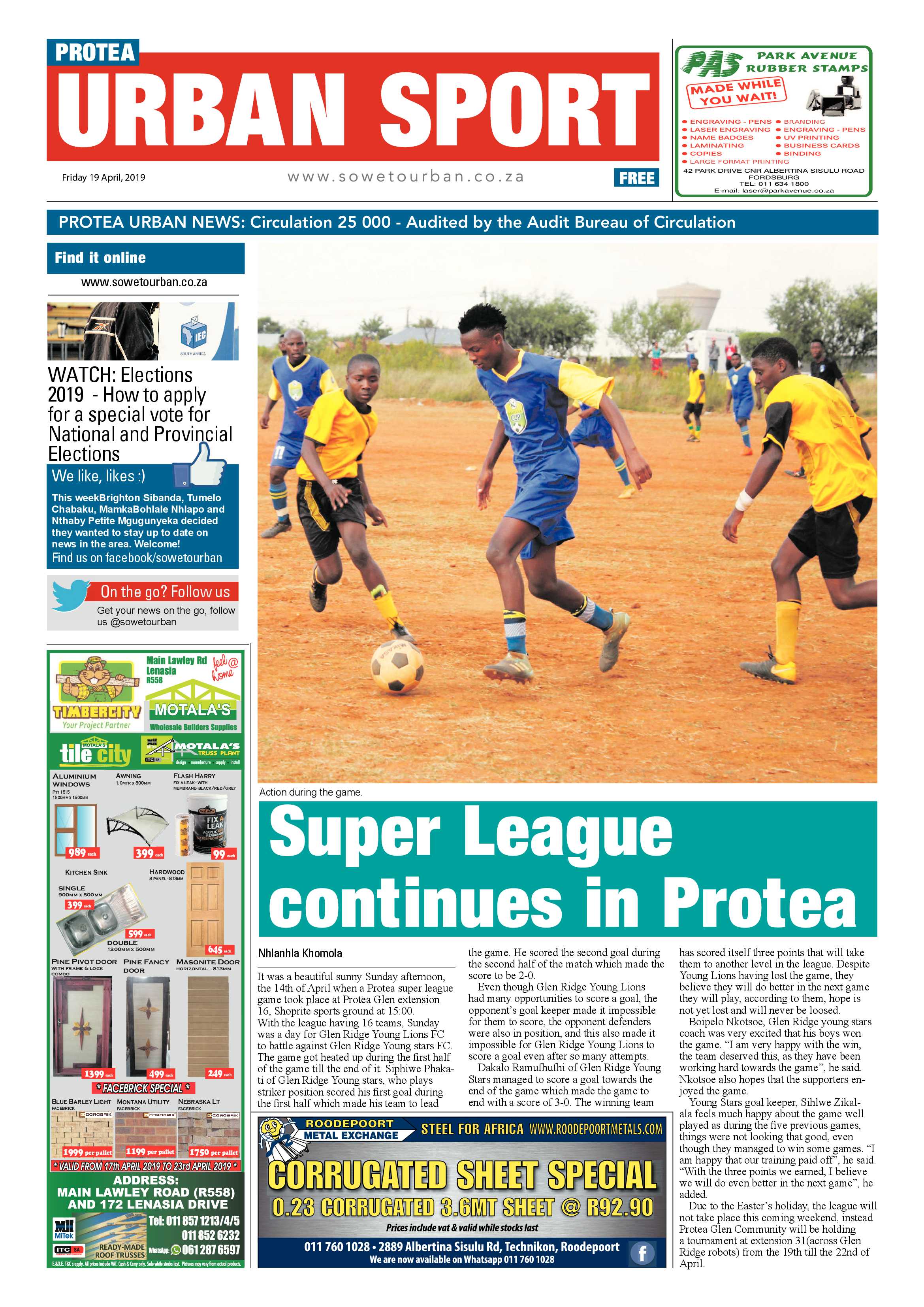Protea News – April 19 , 2019 page 12