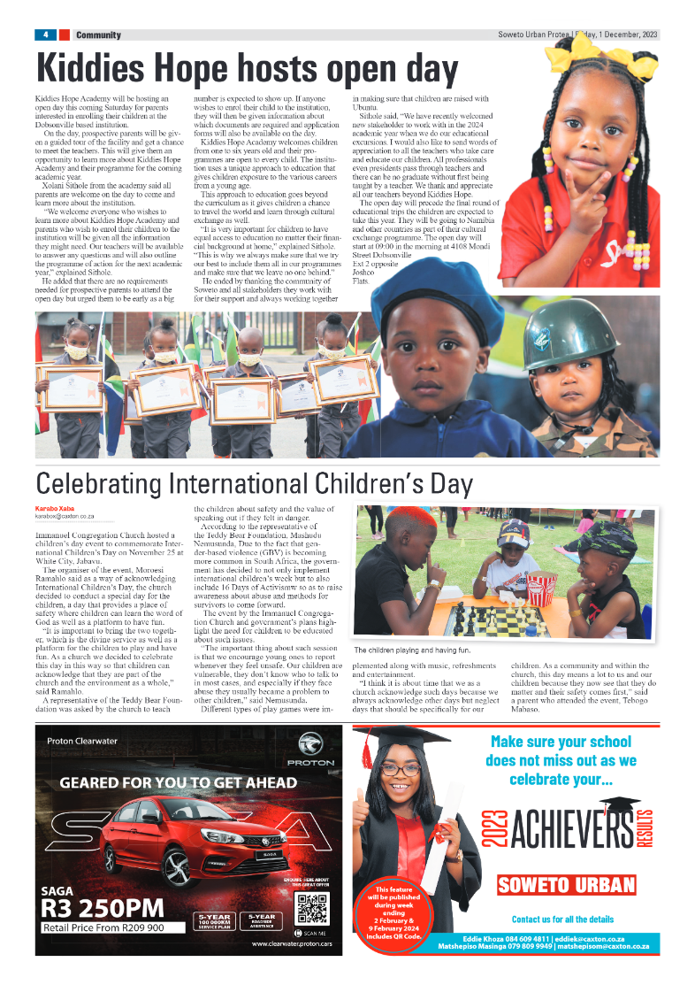 Protea: 1 December 2023 page 4