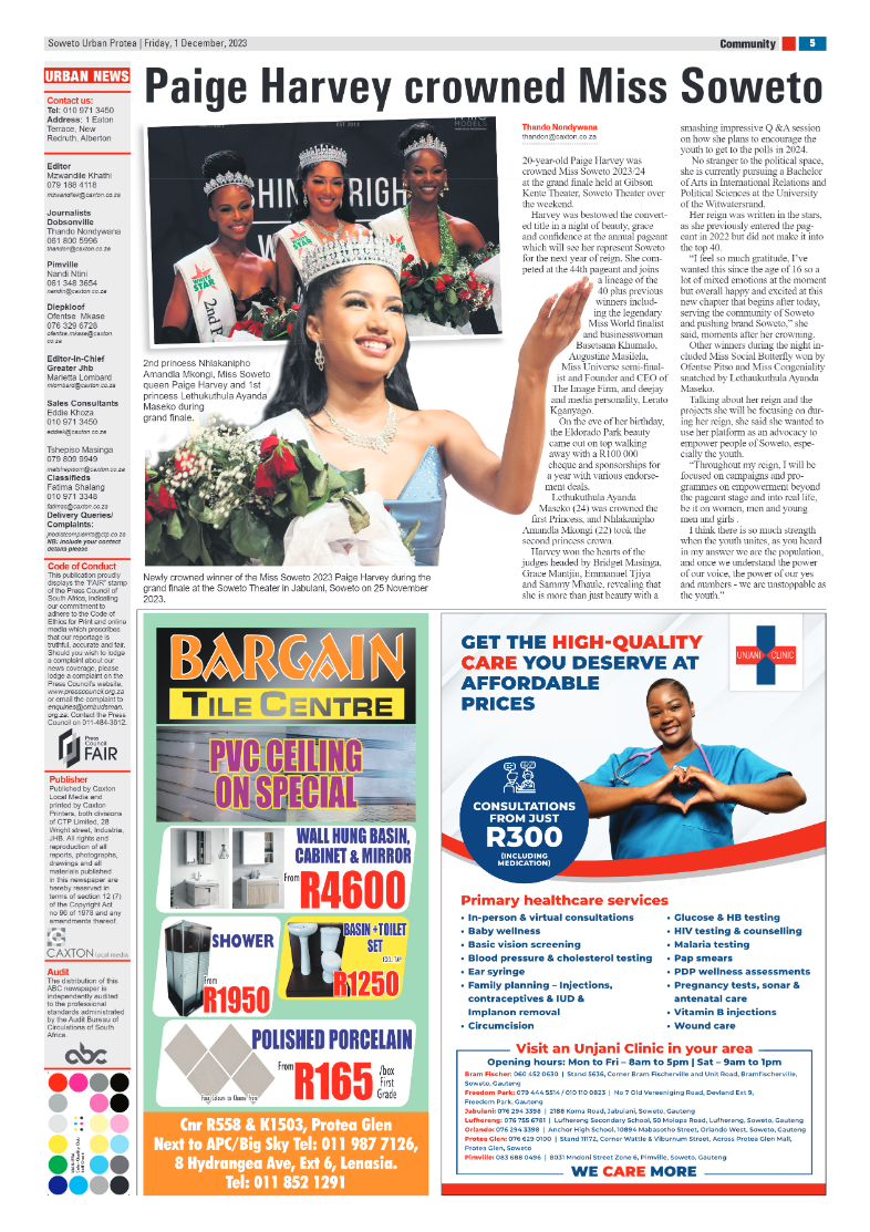 Protea: 1 December 2023 page 5