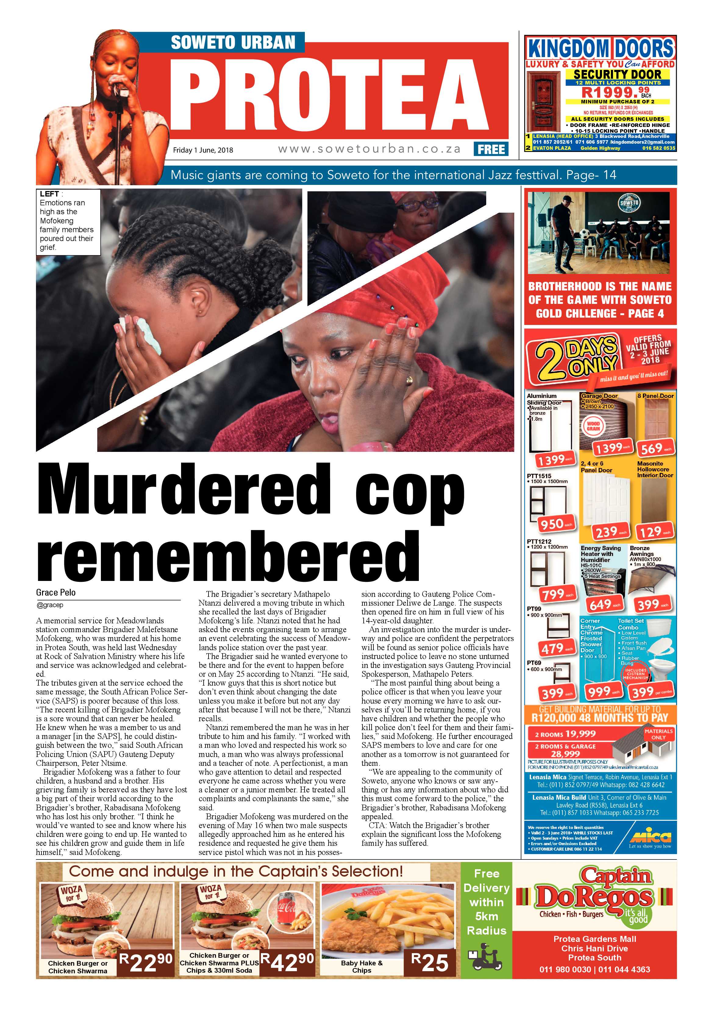 Protea – June 1, 2018 issue page 1