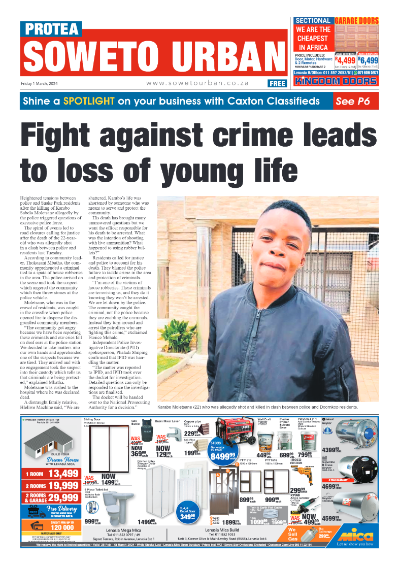 Protea: 01 March 2024 page 1