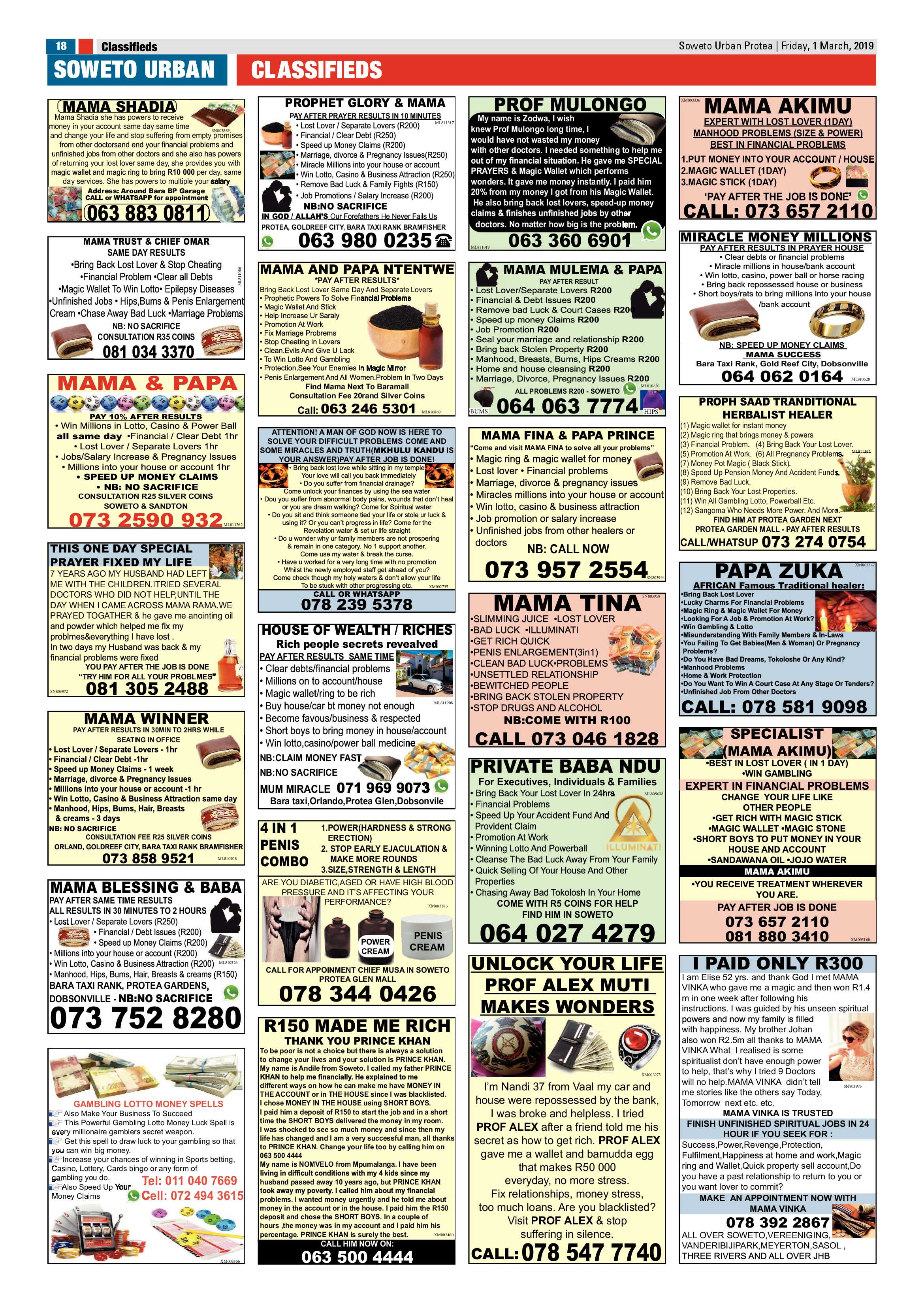 Protea News – March 1, 2019 page 18