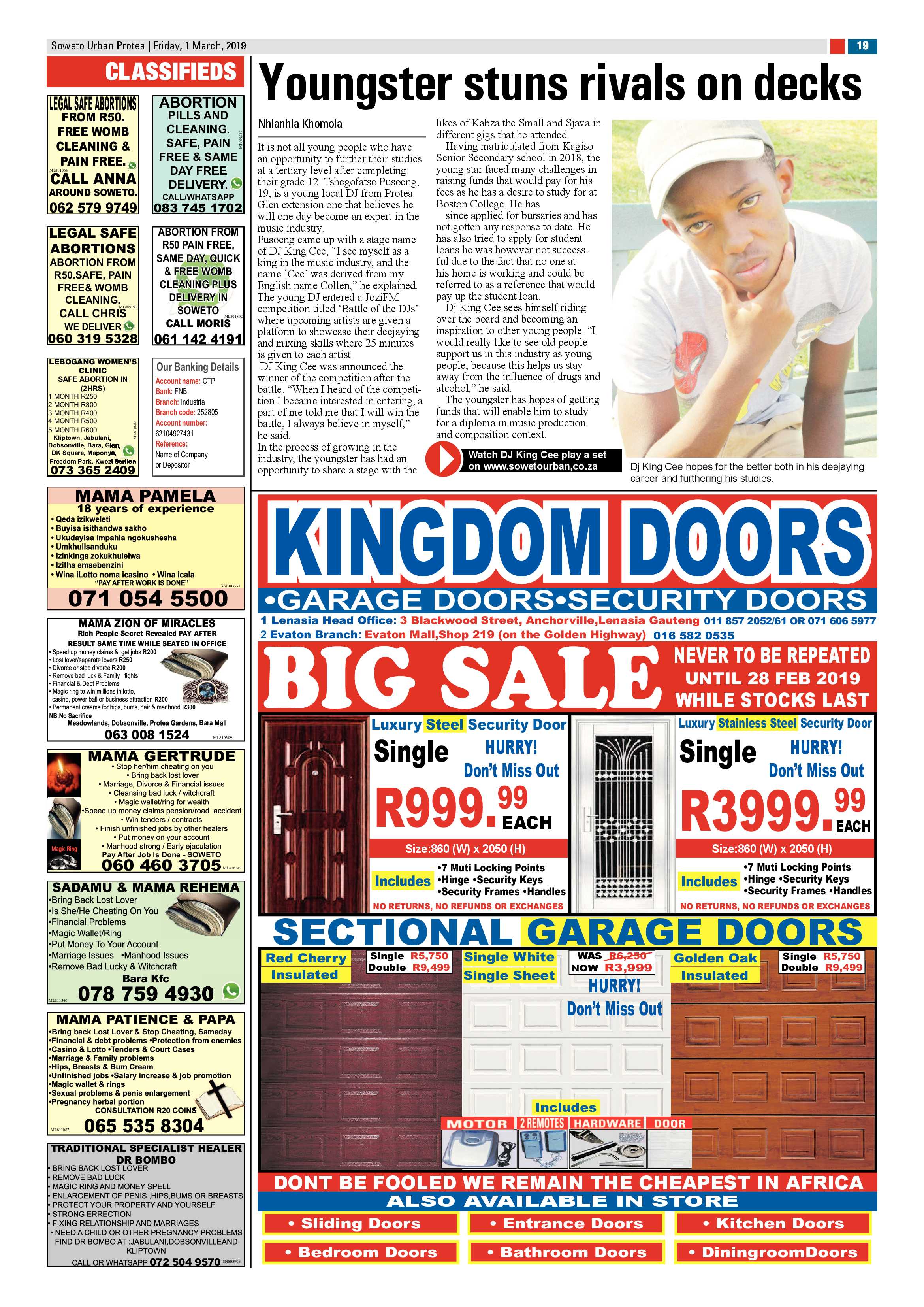 Protea News – March 1, 2019 page 19