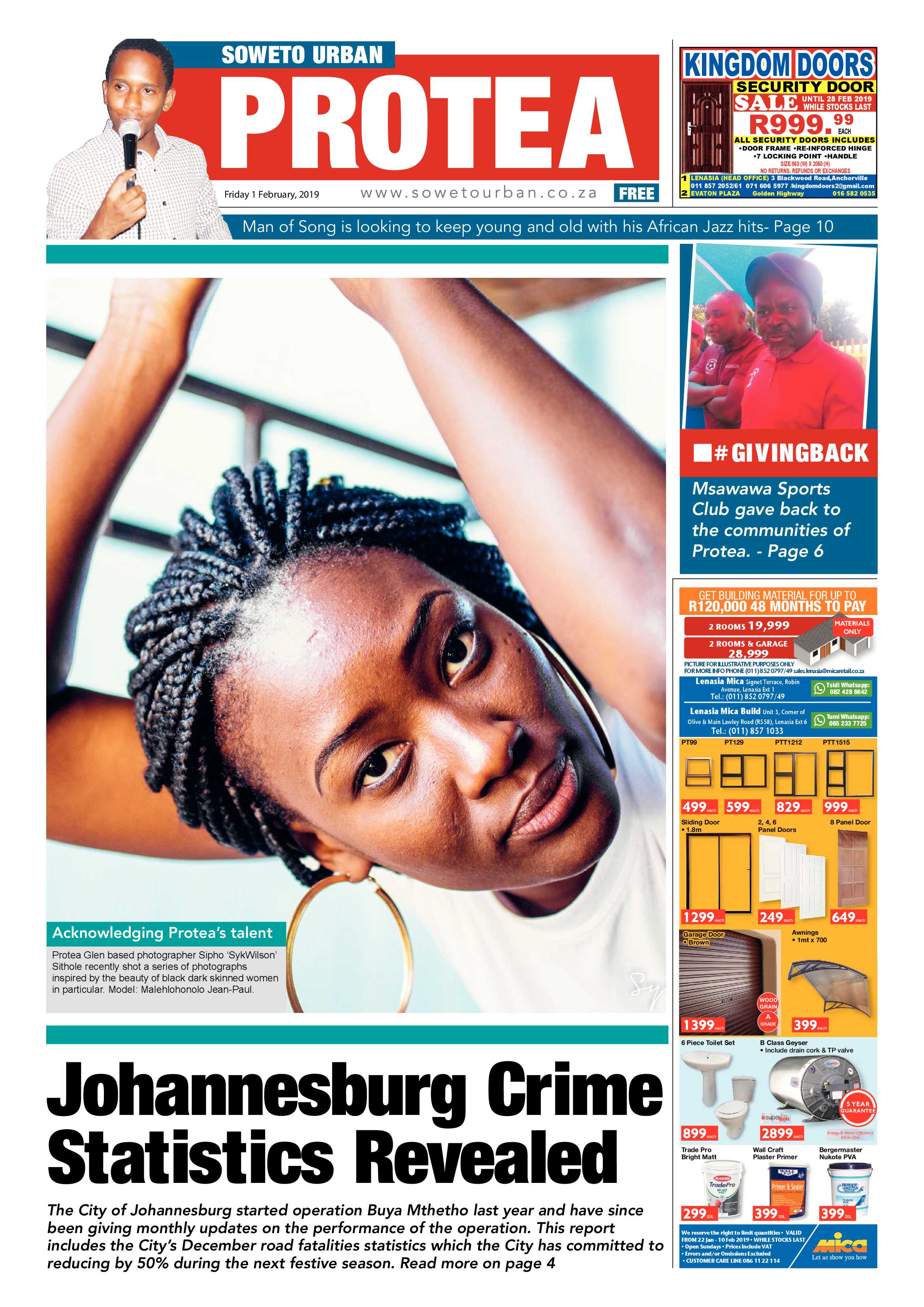 Protea News – February 1 page 1