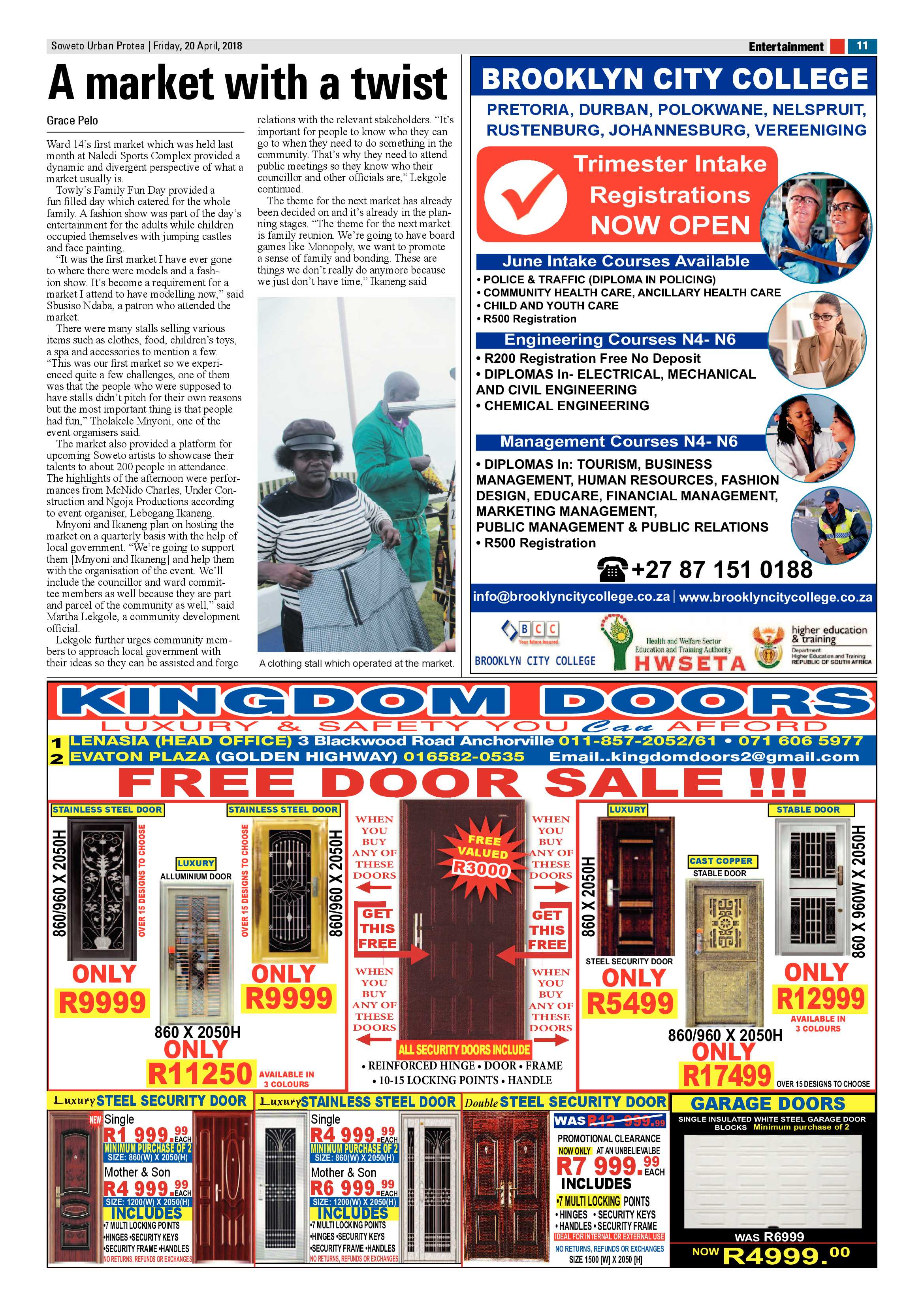 Protea – April 20, 2018 issue page 11