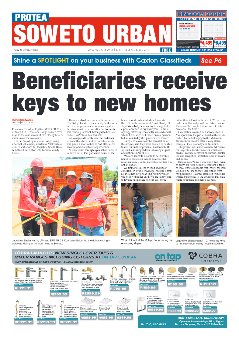 Protea: 20 October 2023 page 1