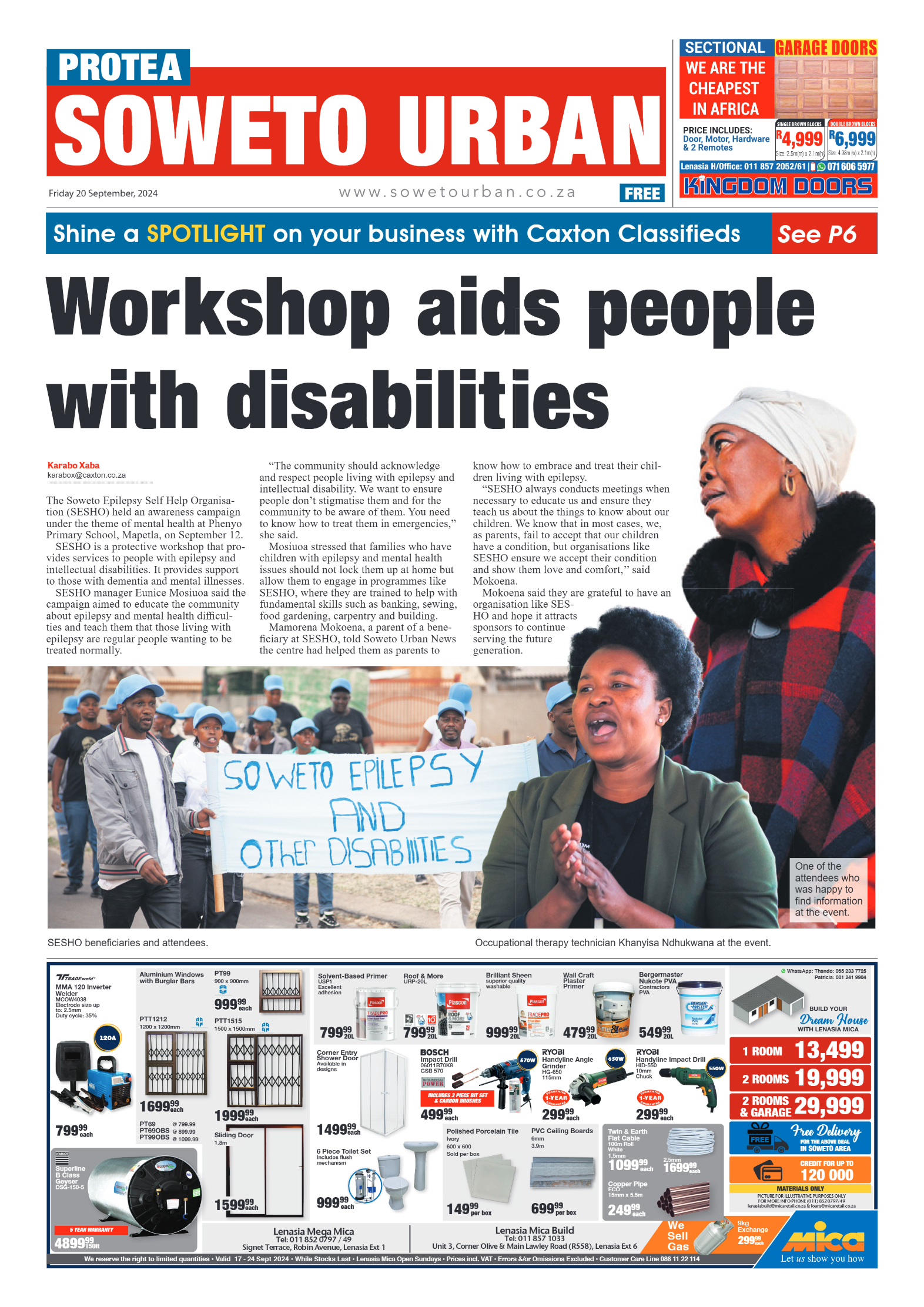 Protea: 20 September 2024 page 1