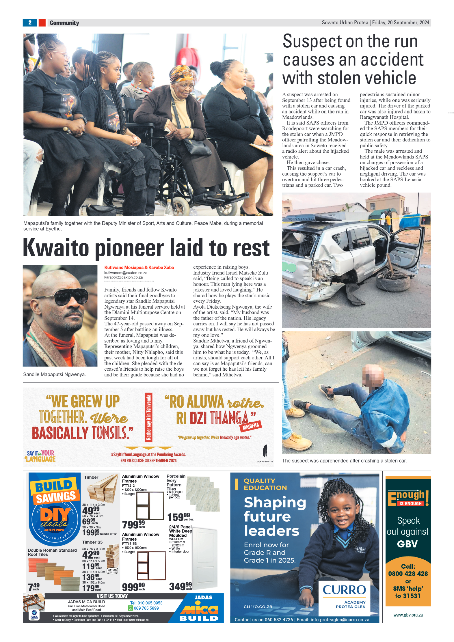 Protea: 20 September 2024 page 2