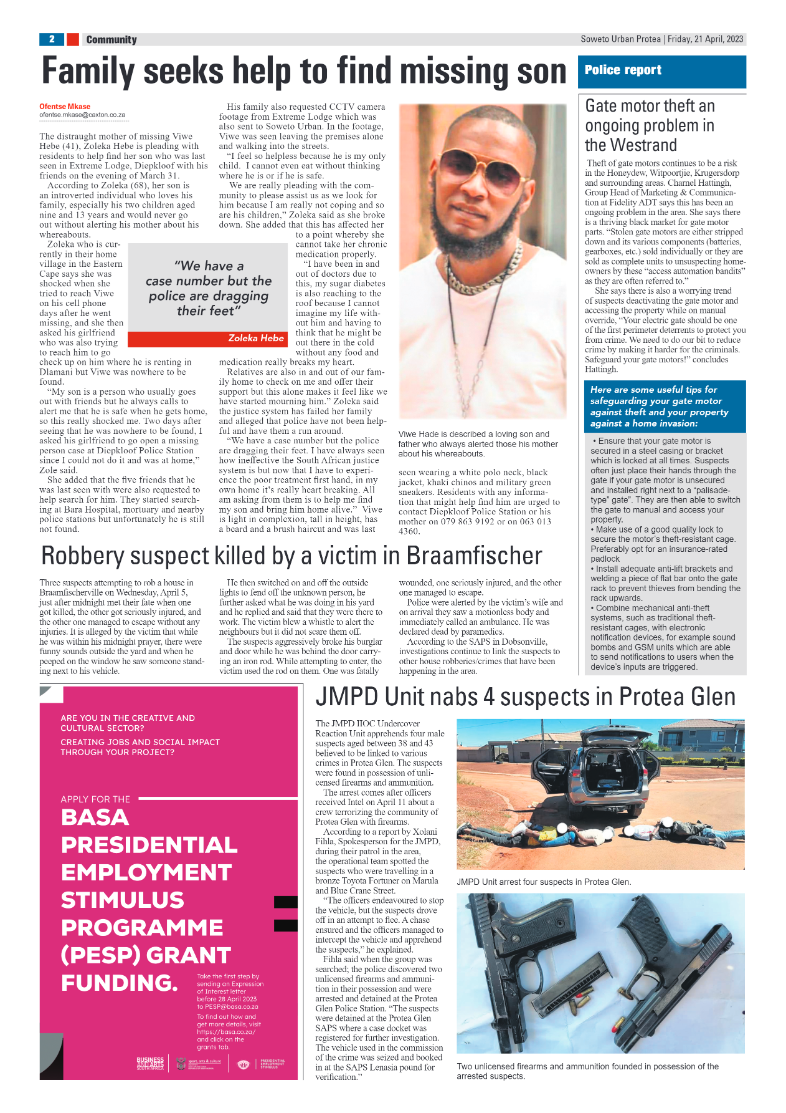 Protea: 21 April 2023 page 2