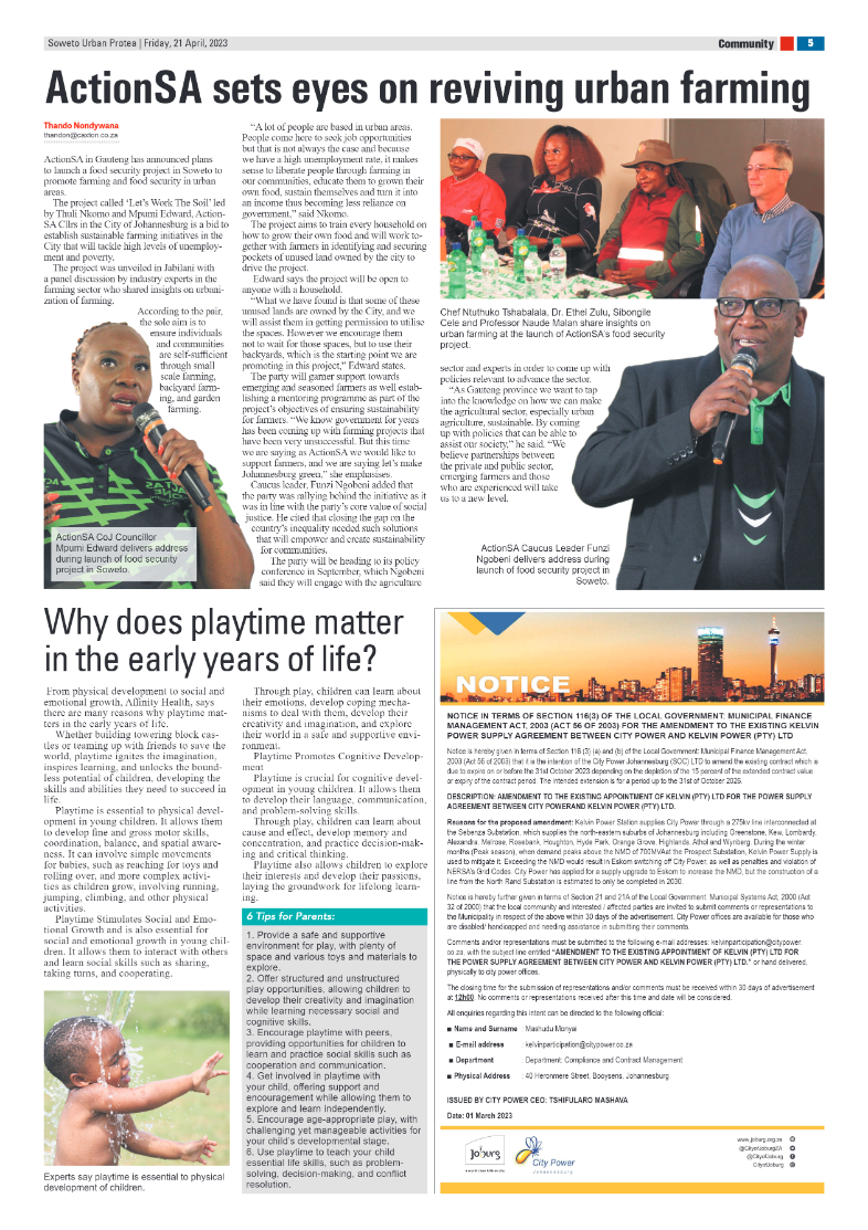 Protea: 21 April 2023 page 5