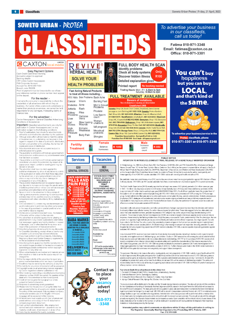 Protea: 21 April 2023 page 6