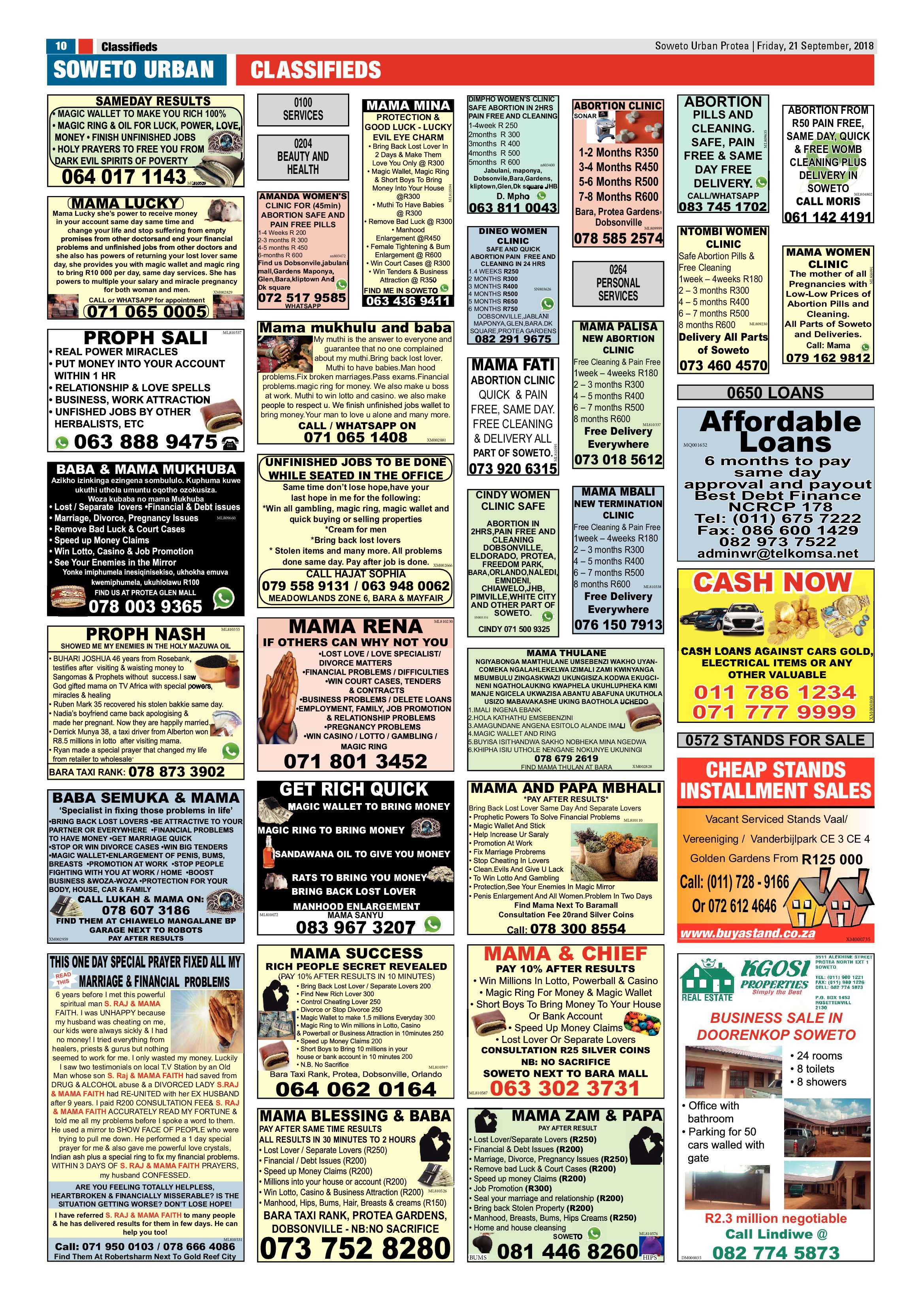 Protea – September 21, 2018 issue page 10